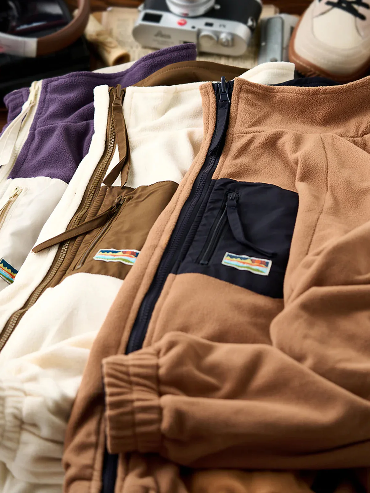 Reversible Stand Collar Jacket with Mini Chest Embroidery - Image 10