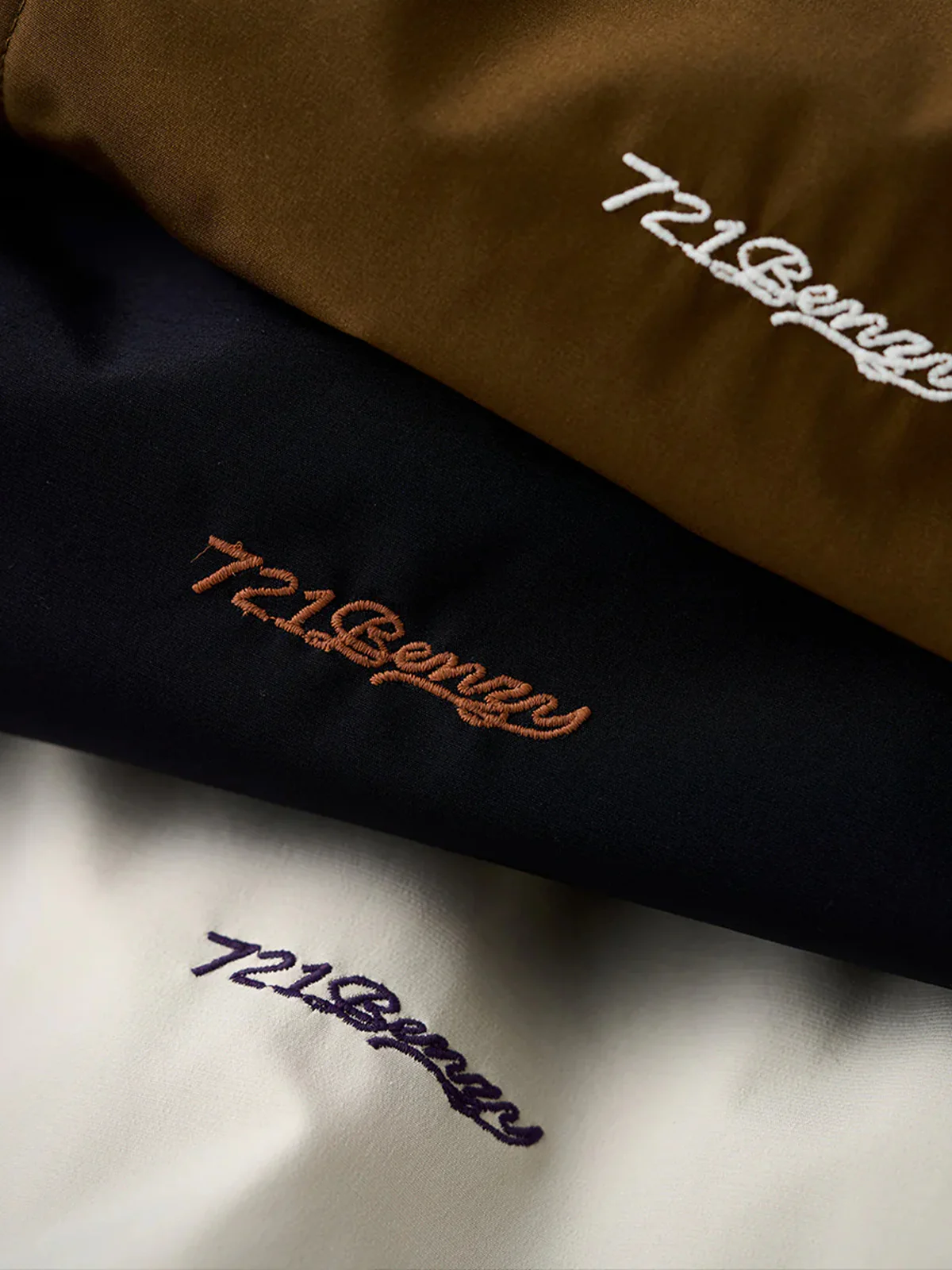 Reversible Stand Collar Jacket with Mini Chest Embroidery - Image 14