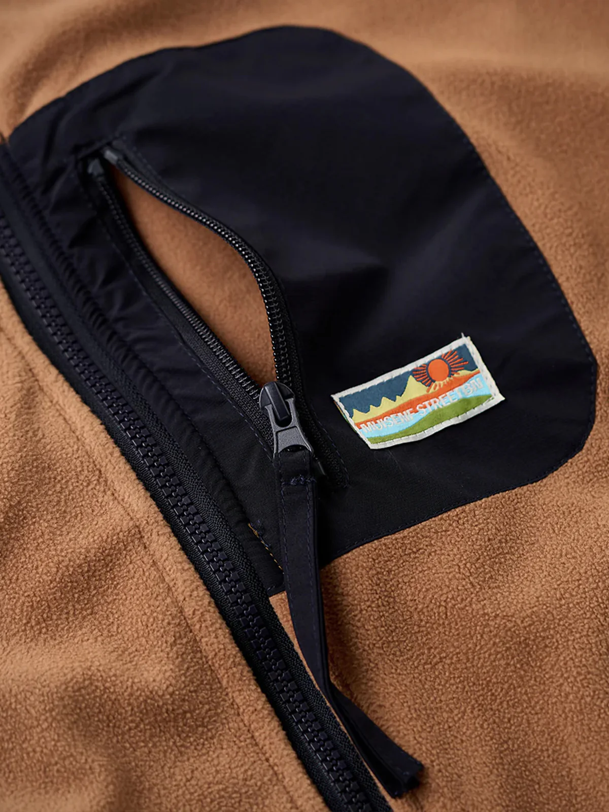 Reversible Stand Collar Jacket with Mini Chest Embroidery - Image 17