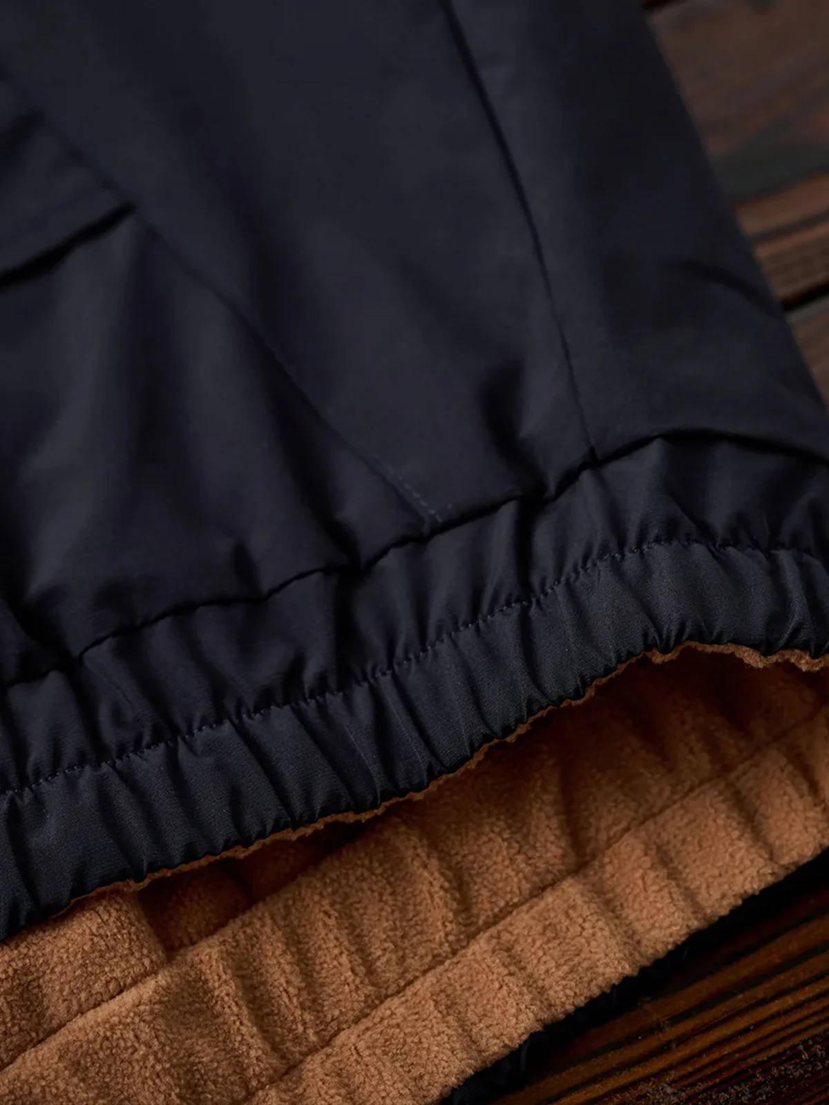 Reversible Stand Collar Jacket with Mini Chest Embroidery - Image 26