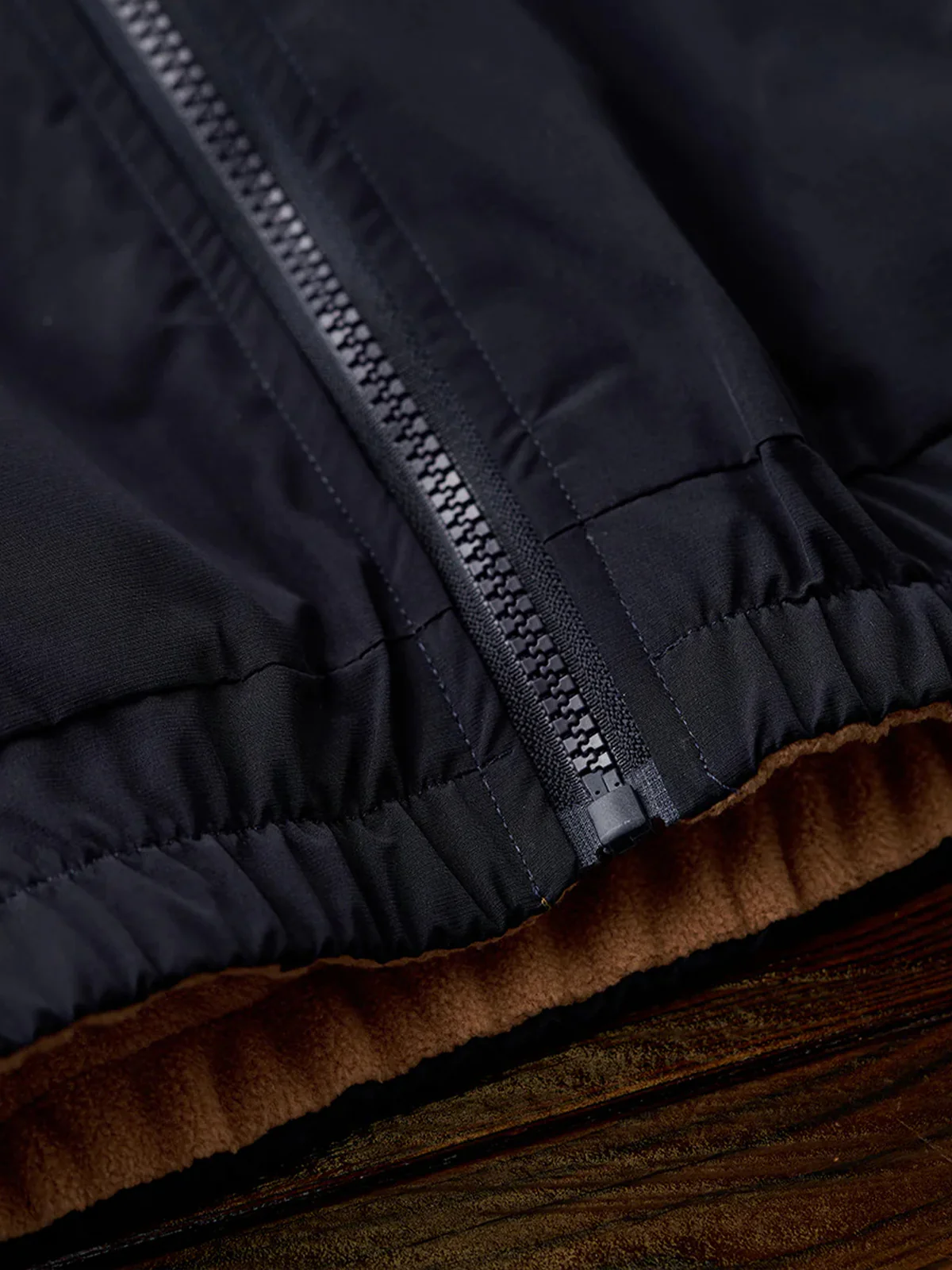 Reversible Stand Collar Jacket with Mini Chest Embroidery - Image 27