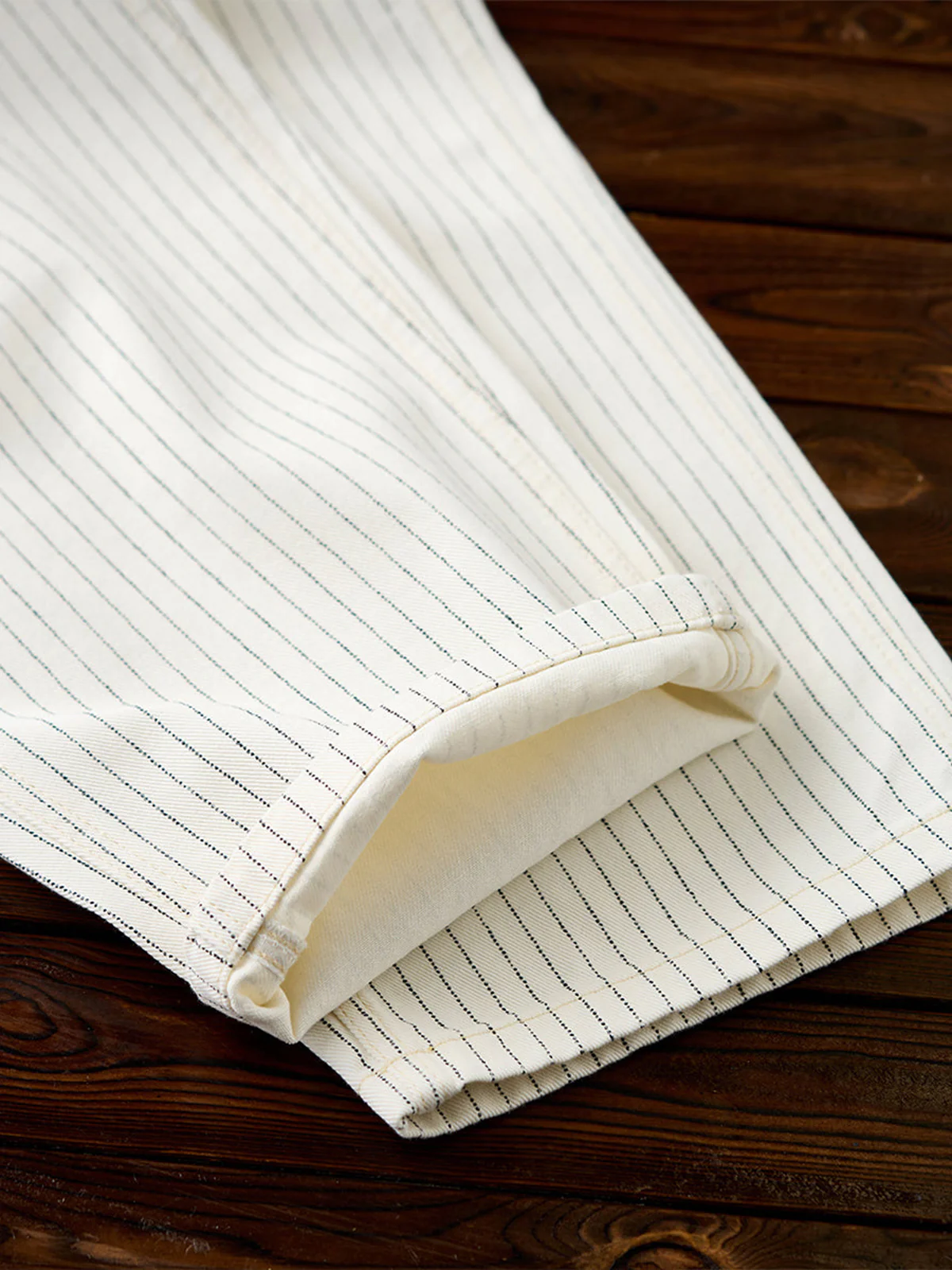 Wabash Stripe White Work Denim Pants - Image 14