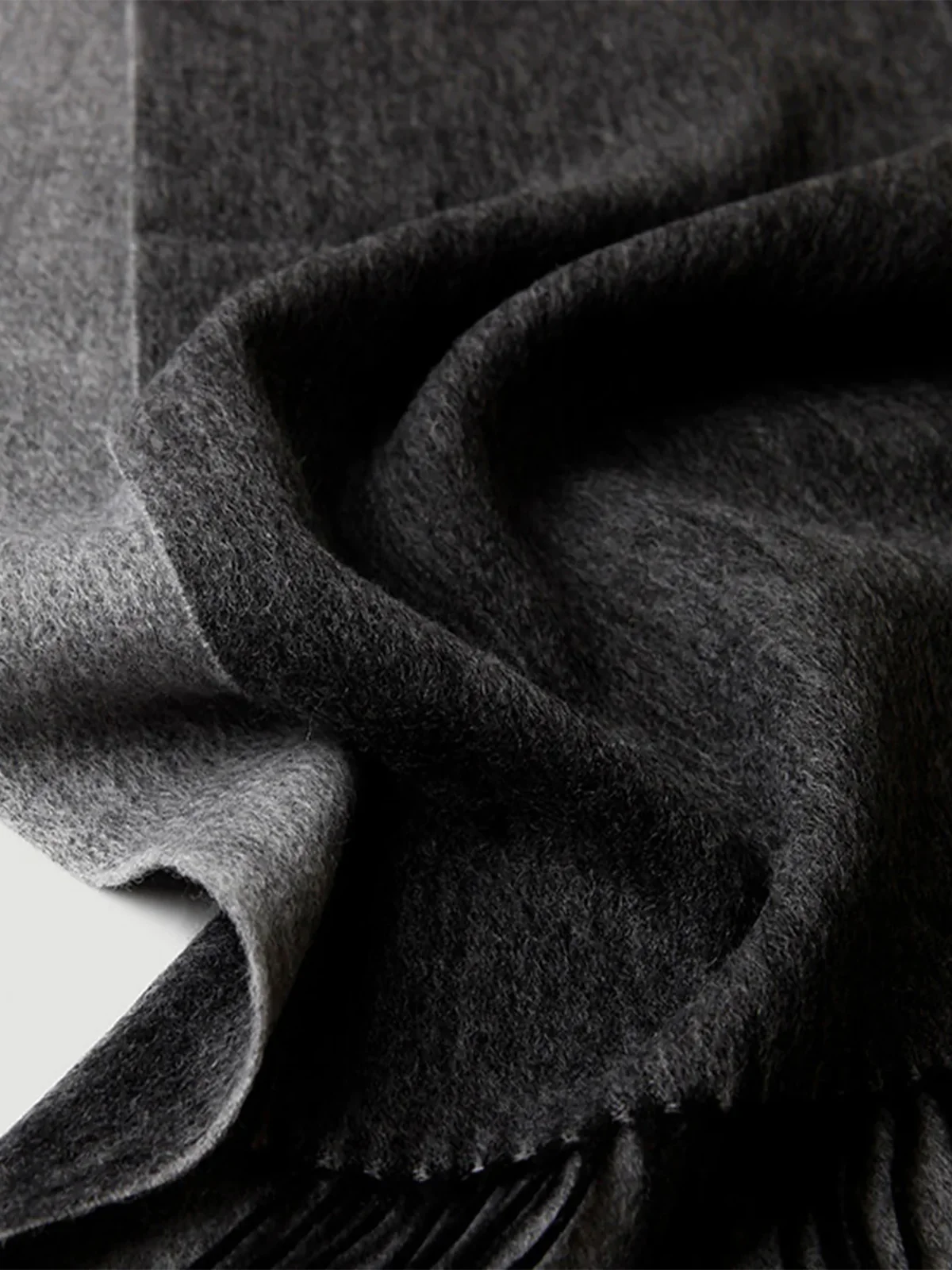 Bicolor Wool Fringe Scarf – 4 Colors - Image 10