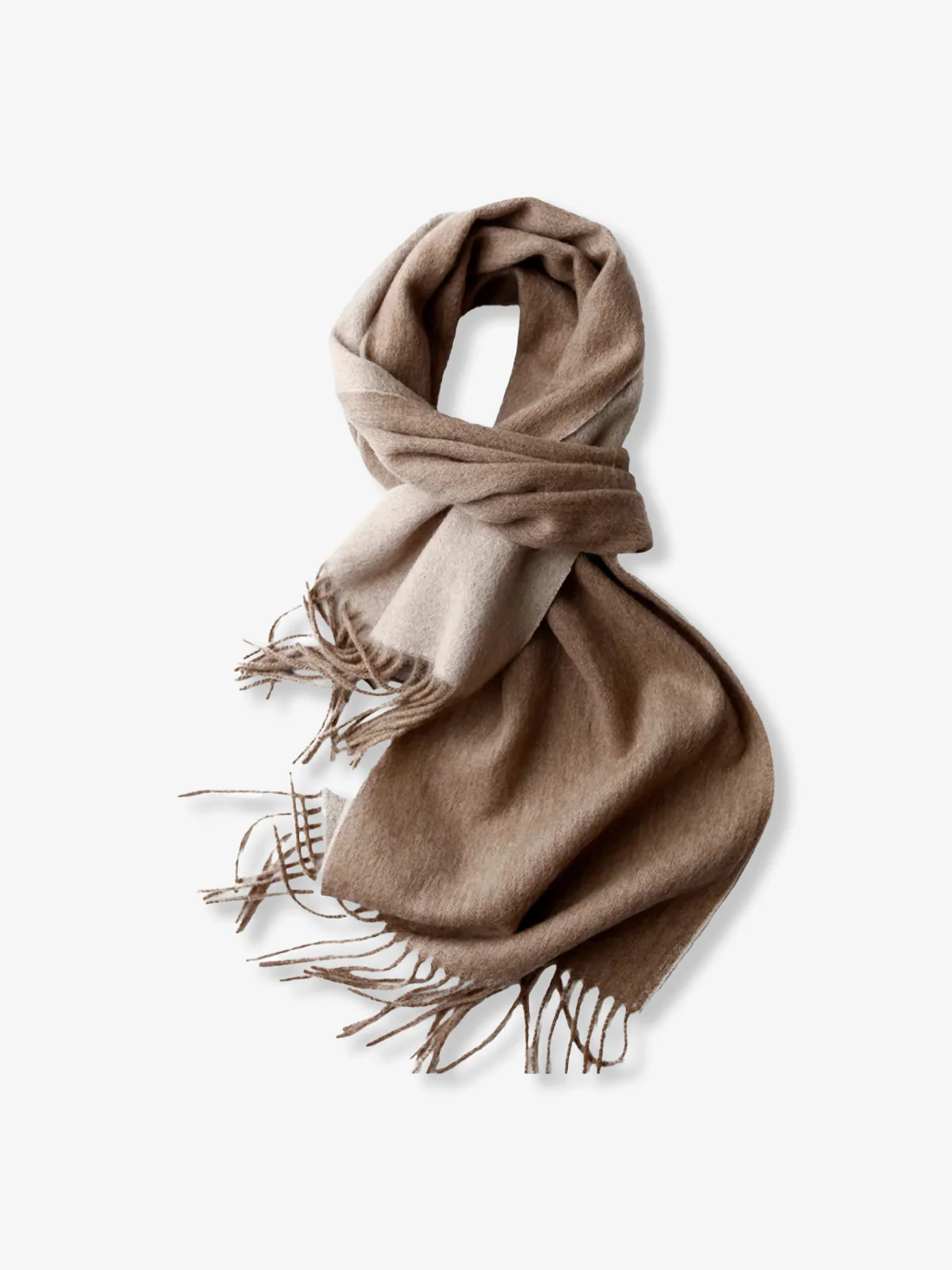 Bicolor Wool Fringe Scarf – 4 Colors - Image 3