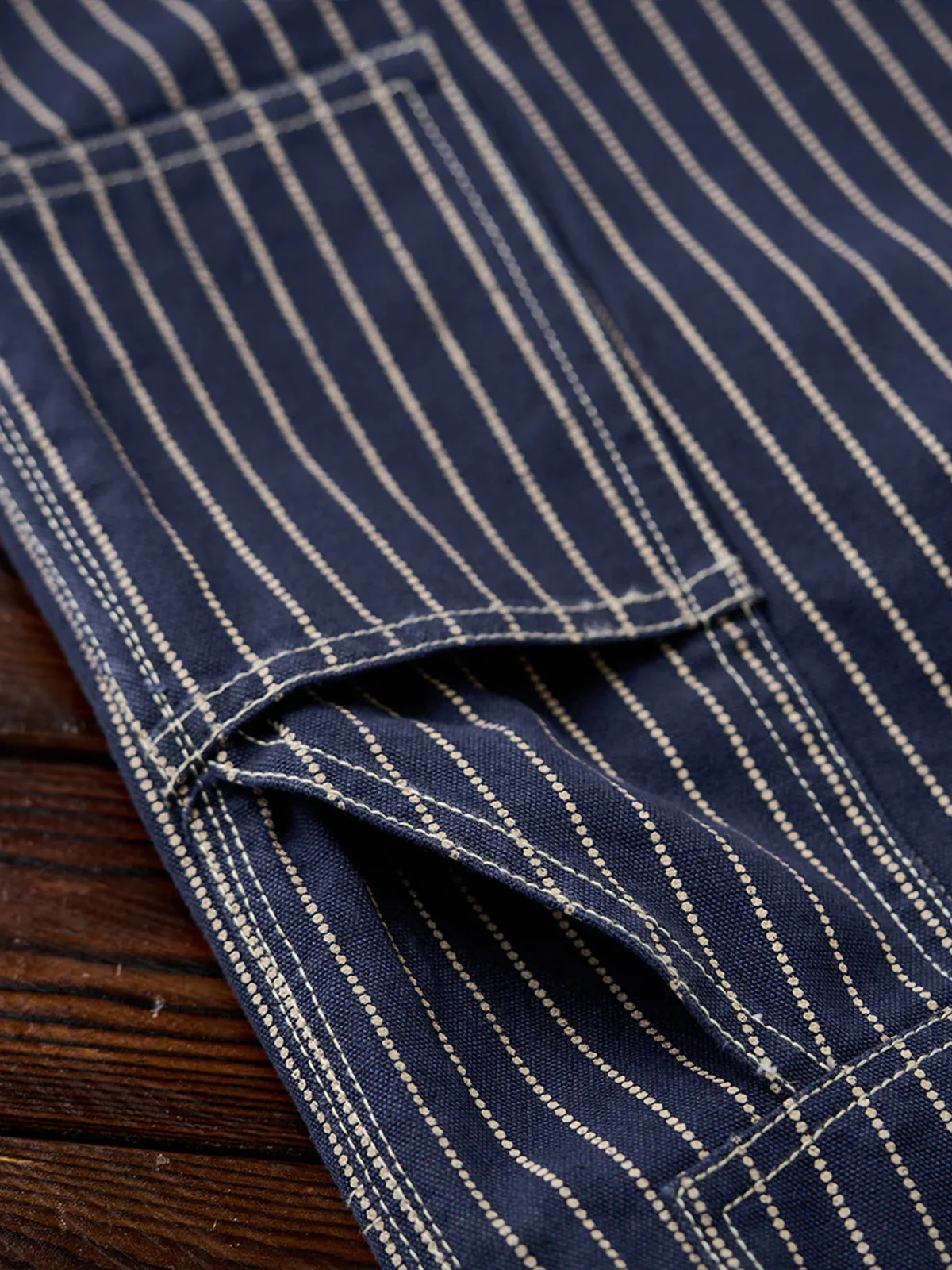 Washed Denim Pants – Wabash Stripe & Solid 3 Colors - Image 15