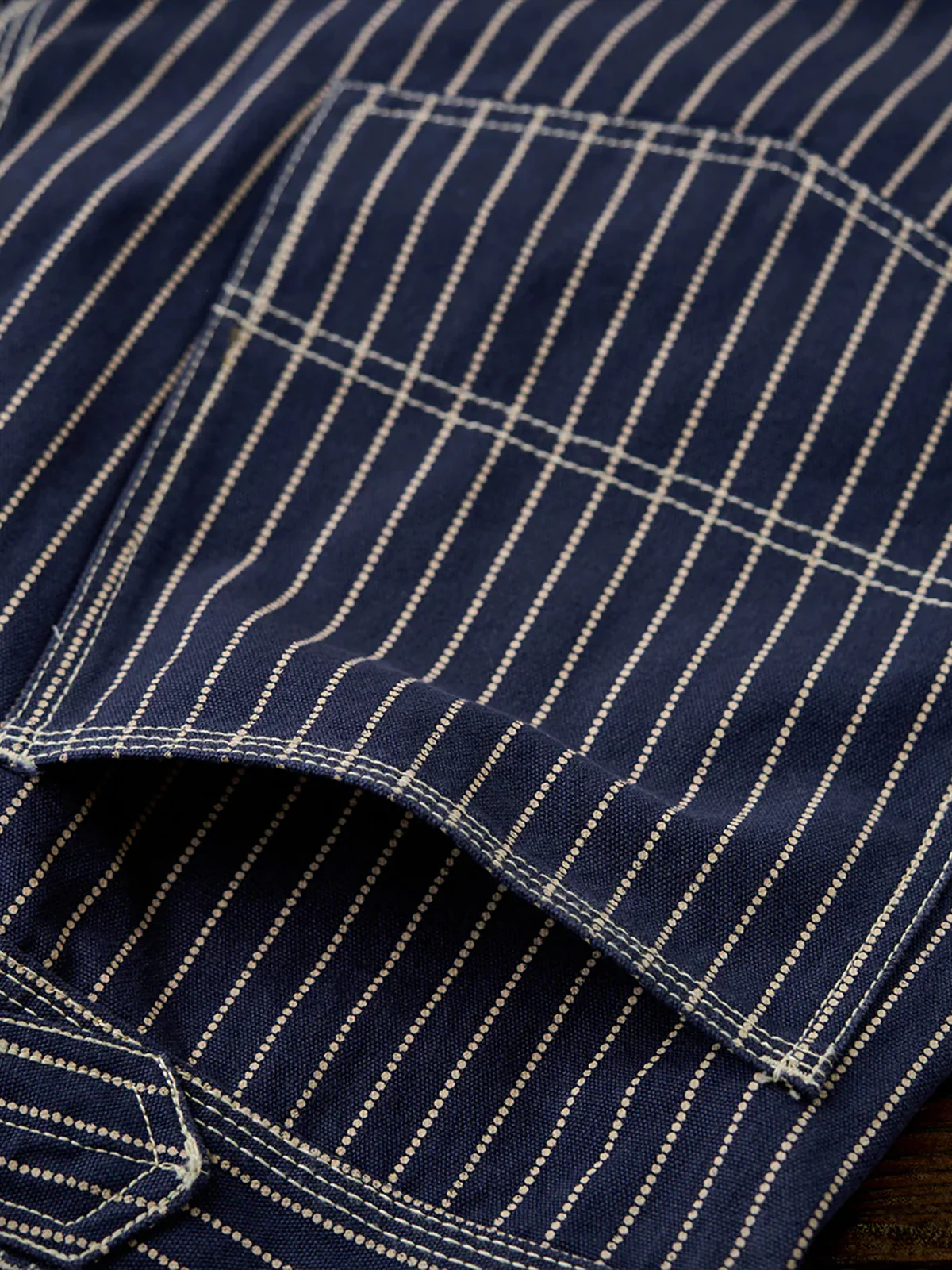 Washed Denim Pants – Wabash Stripe & Solid 3 Colors - Image 16