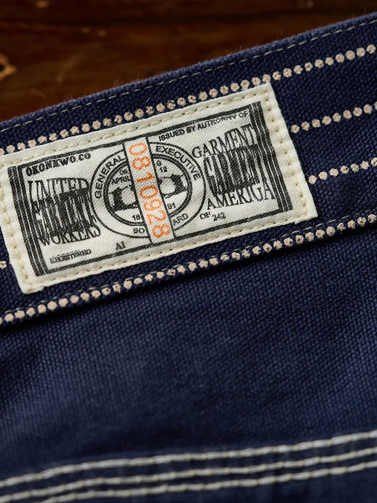 Washed Denim Pants – Wabash Stripe & Solid 3 Colors - Image 17