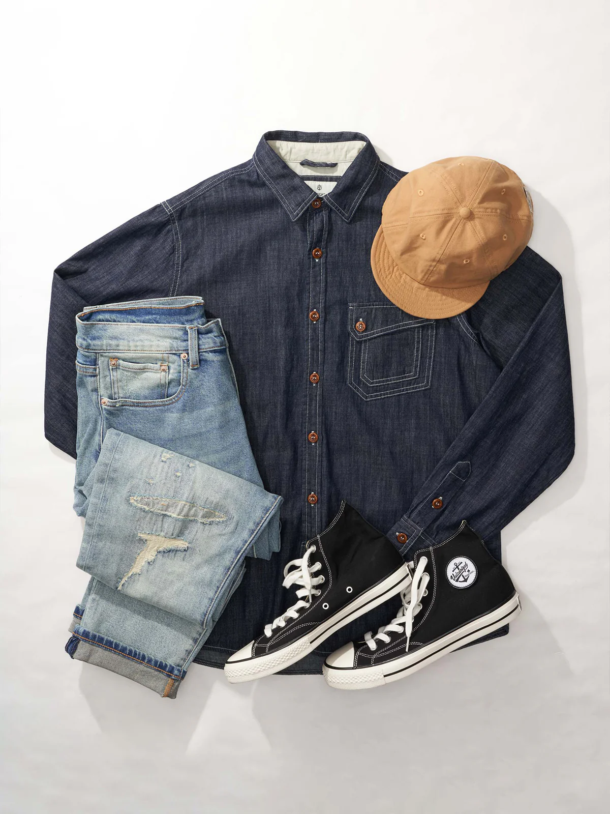 Heavyweight Handmade Distressed Denim Pants - Image 11