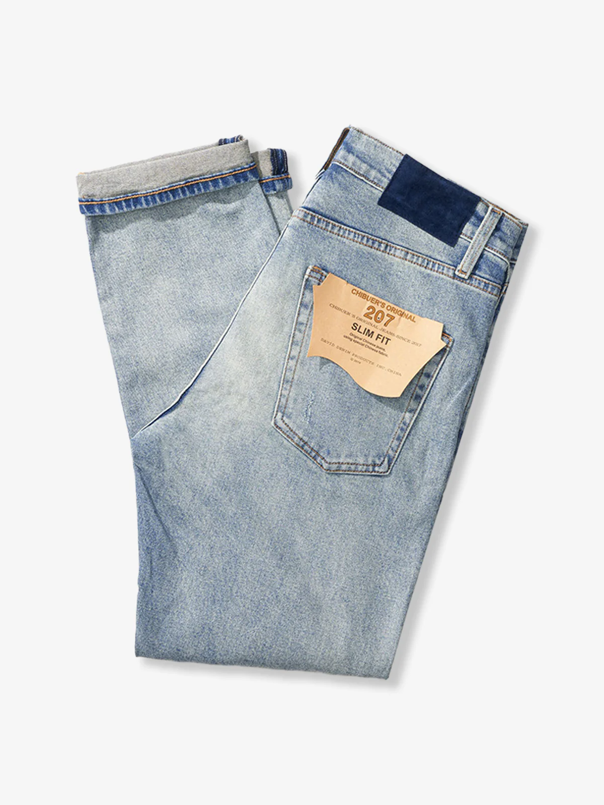 Heavyweight Handmade Distressed Denim Pants - Image 3