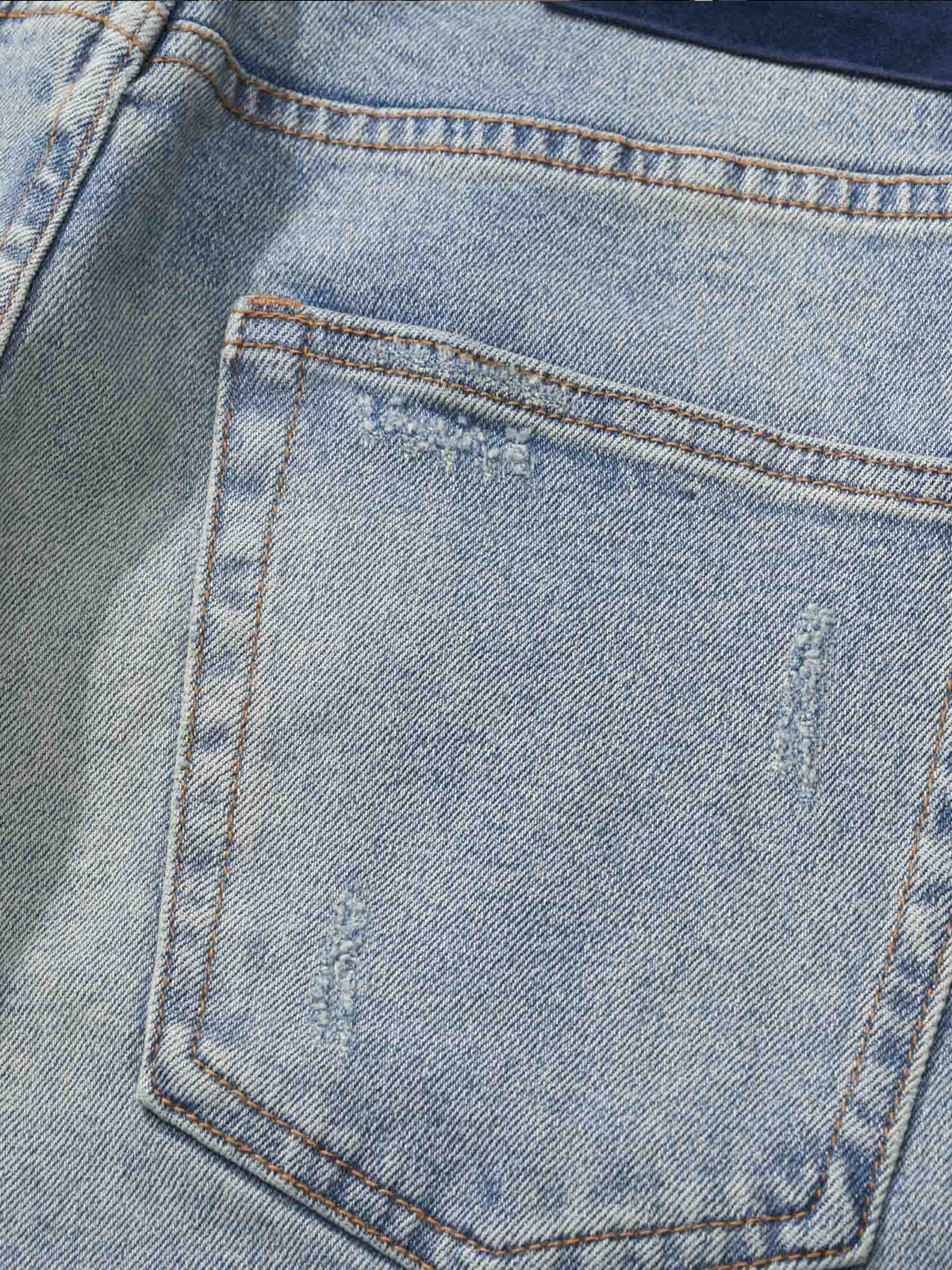 Heavyweight Handmade Distressed Denim Pants - Image 7