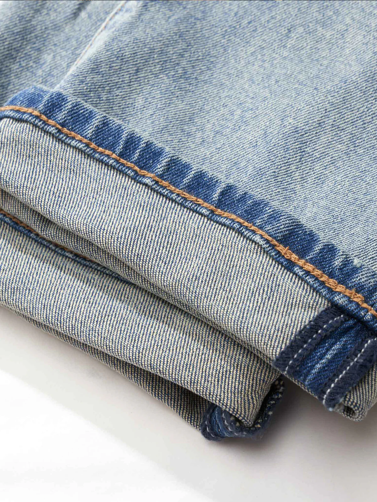 Heavyweight Handmade Distressed Denim Pants - Image 9