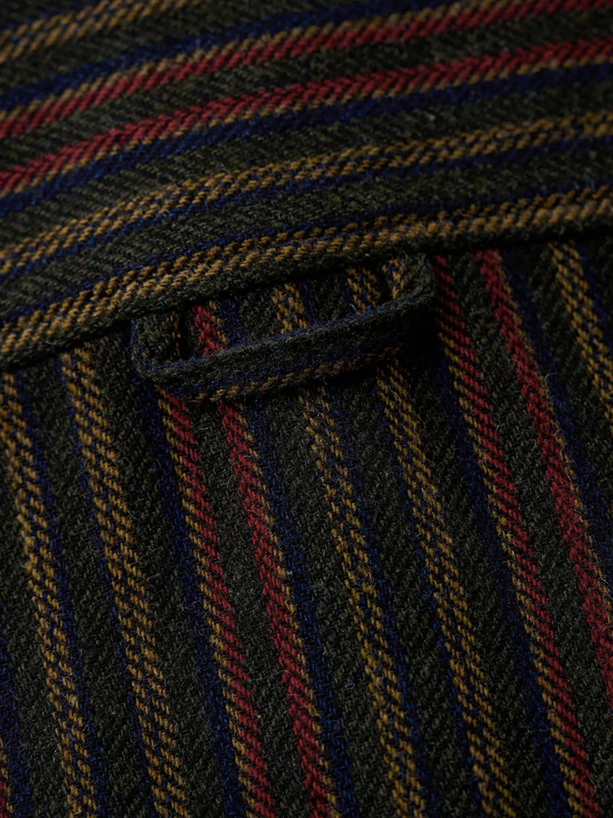 Retro-Style Stripe Jacquard Work Shirt - Image 10