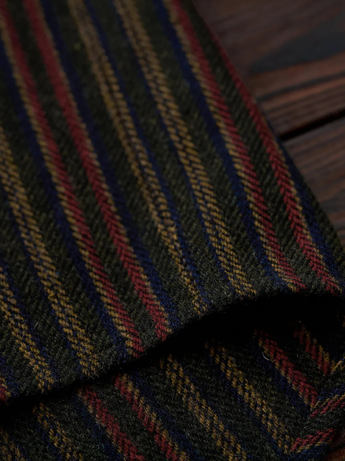 Retro-Style Stripe Jacquard Work Shirt - Image 14