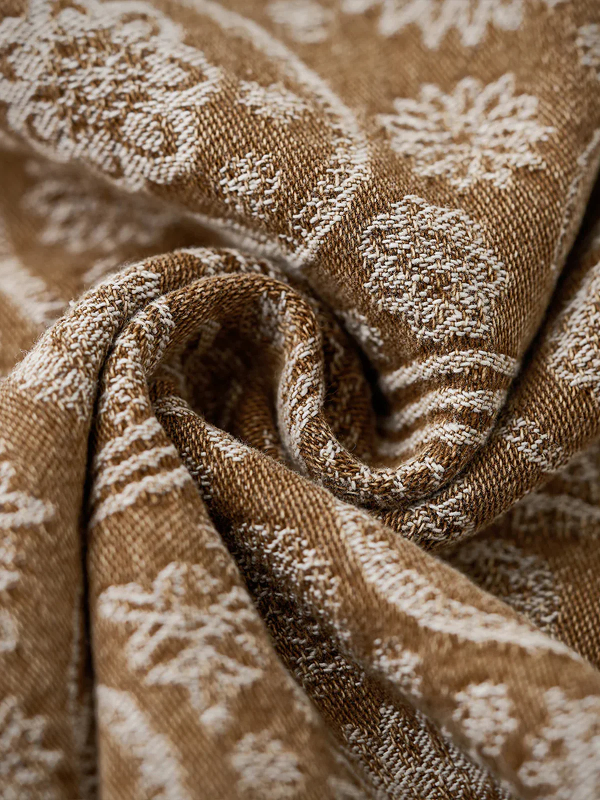 Paisley Jacquard Long-Sleeve Shirt with Corduroy Collar & Cuffs - Image 16