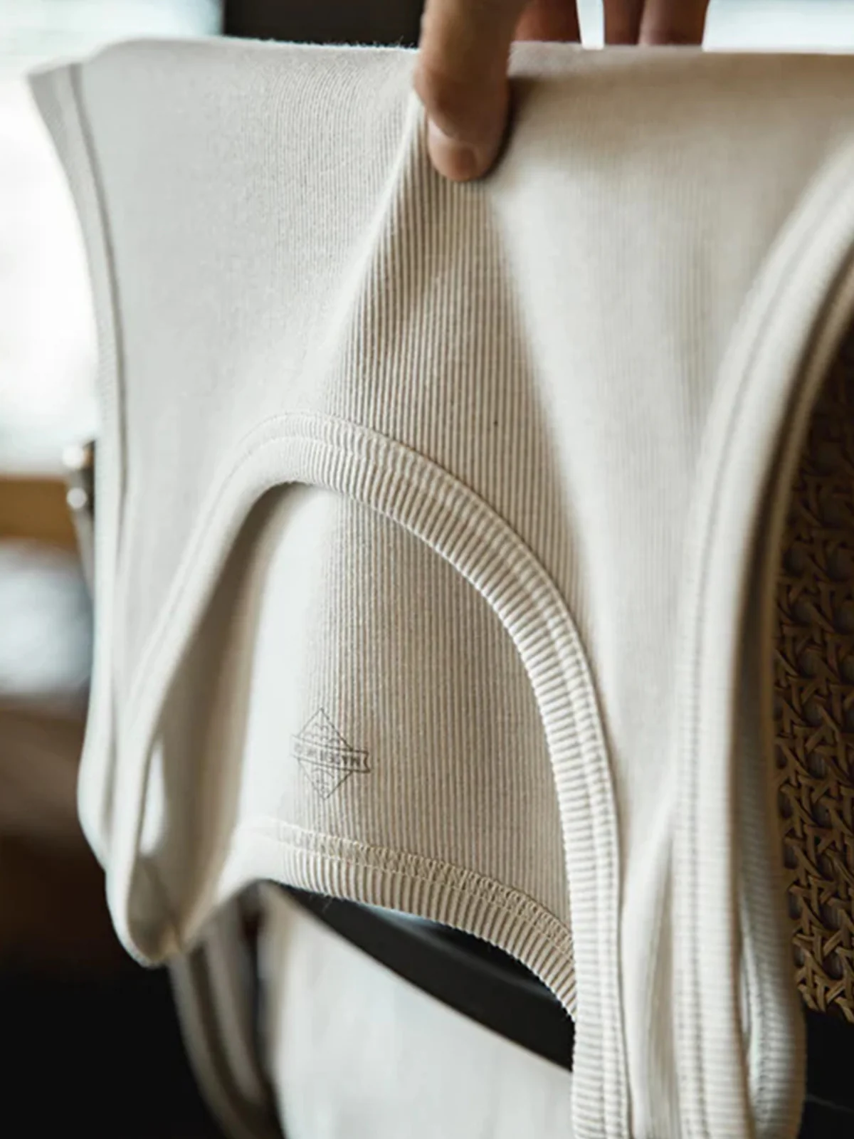 Cotton Plain Ribbed Tank Top - Image 6