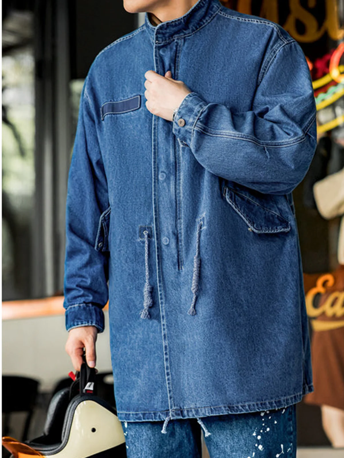 M-65 Modified Denim Fishtail Parker - Image 8