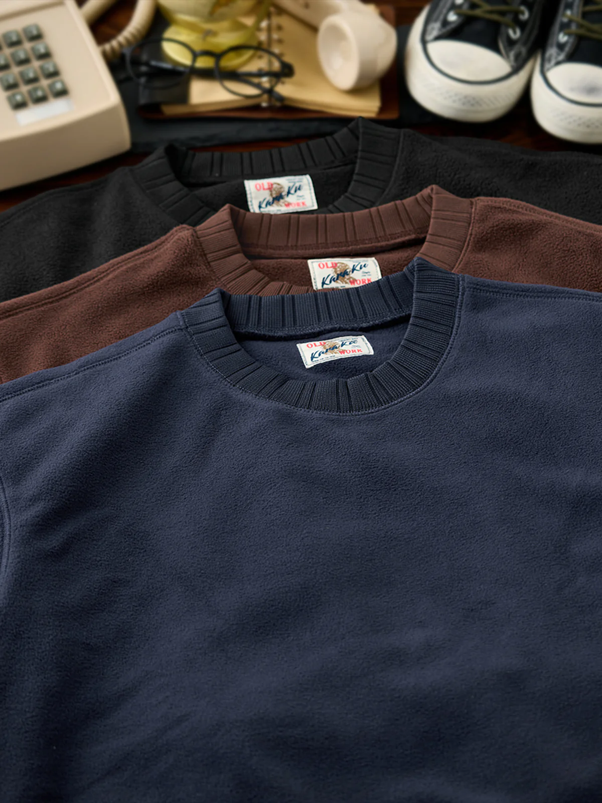 Thumbhole Sleeve Polar Fleece Sweatshirt - Image 6