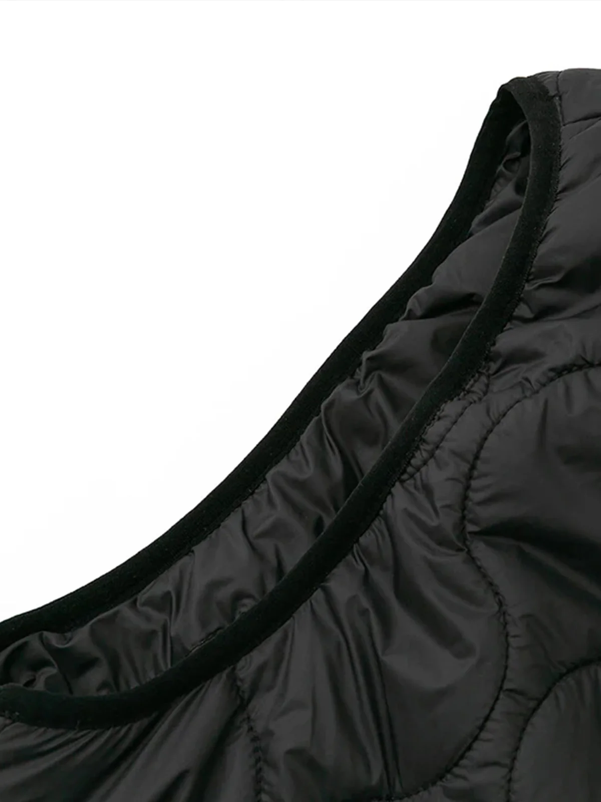 Quilted Vest with Embroidery and Double Zipper - Image 11