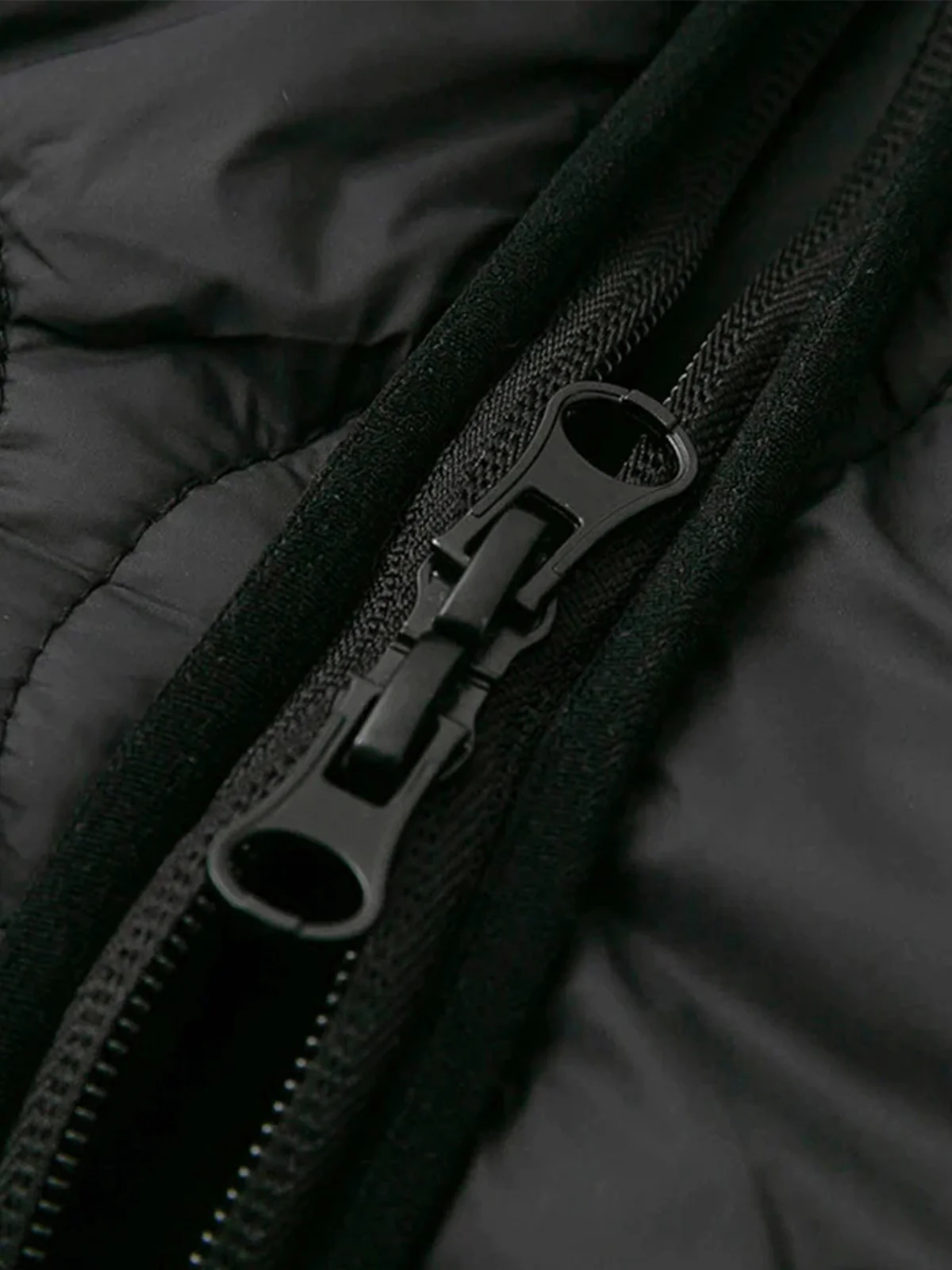 Quilted Vest with Embroidery and Double Zipper - Image 14