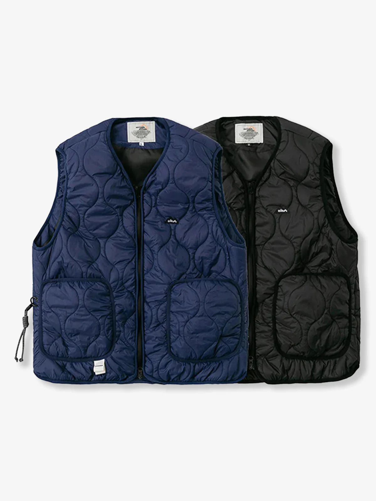 Quilted Vest with Embroidery and Double Zipper - Image 5