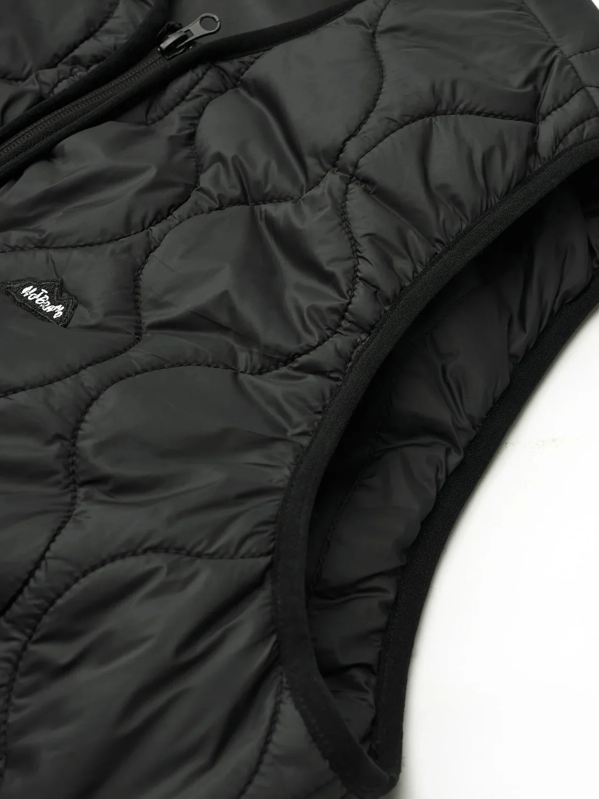 Quilted Vest with Embroidery and Double Zipper - Image 8