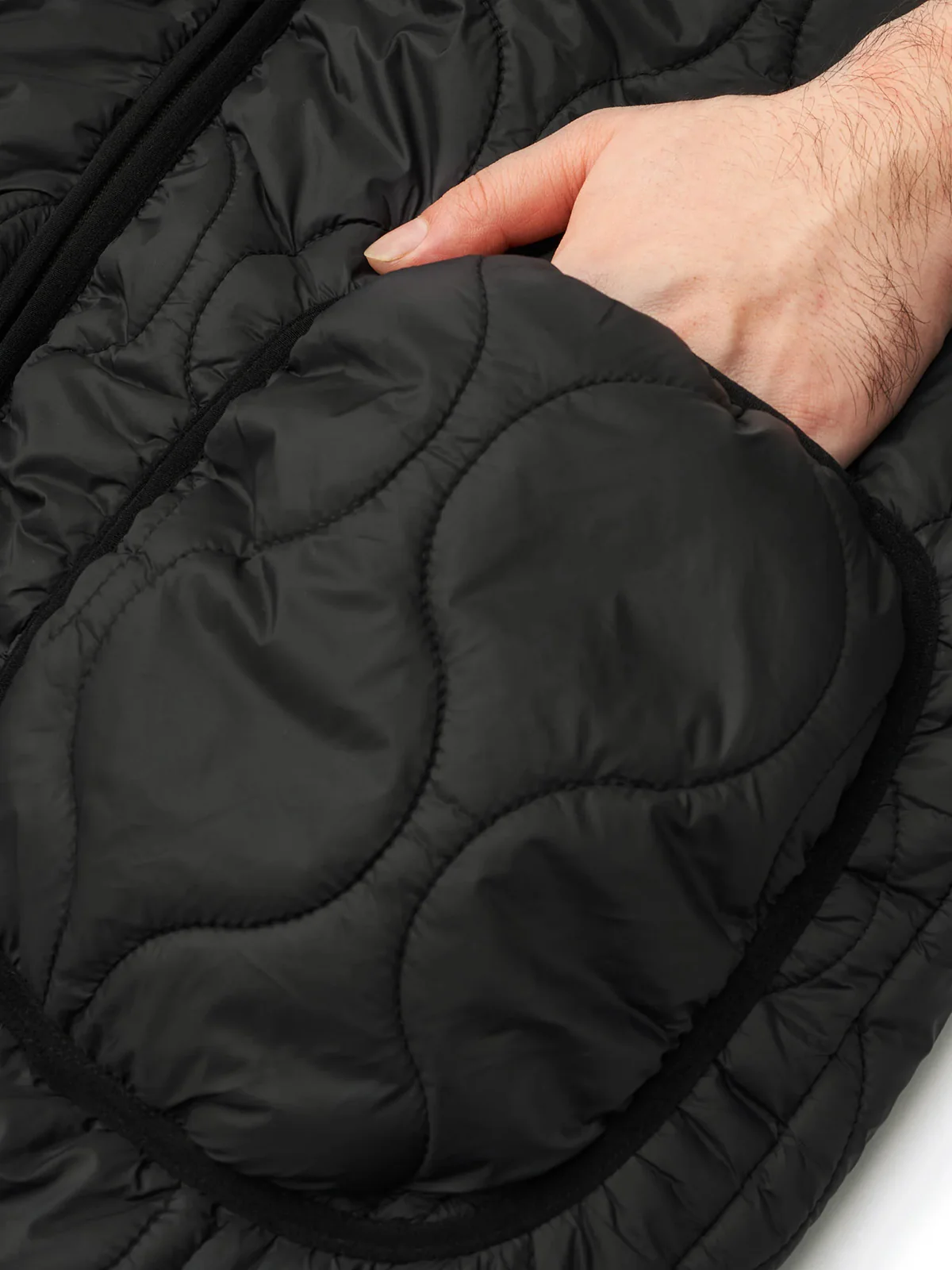 Quilted Vest with Embroidery and Double Zipper - Image 9