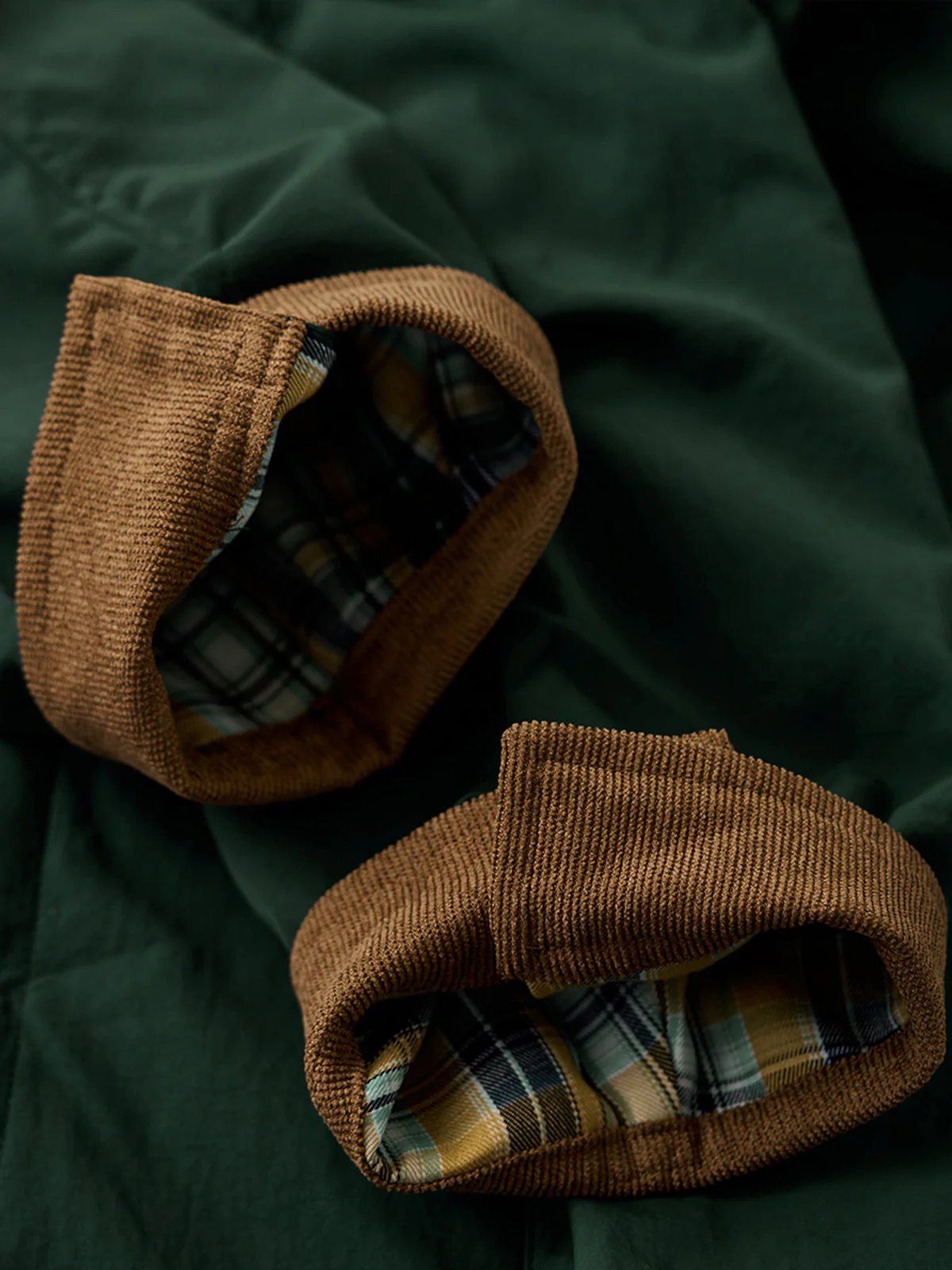 Corduroy-Lined Collar and Cuffs Water-Repellent Hunting Jacket - Image 16