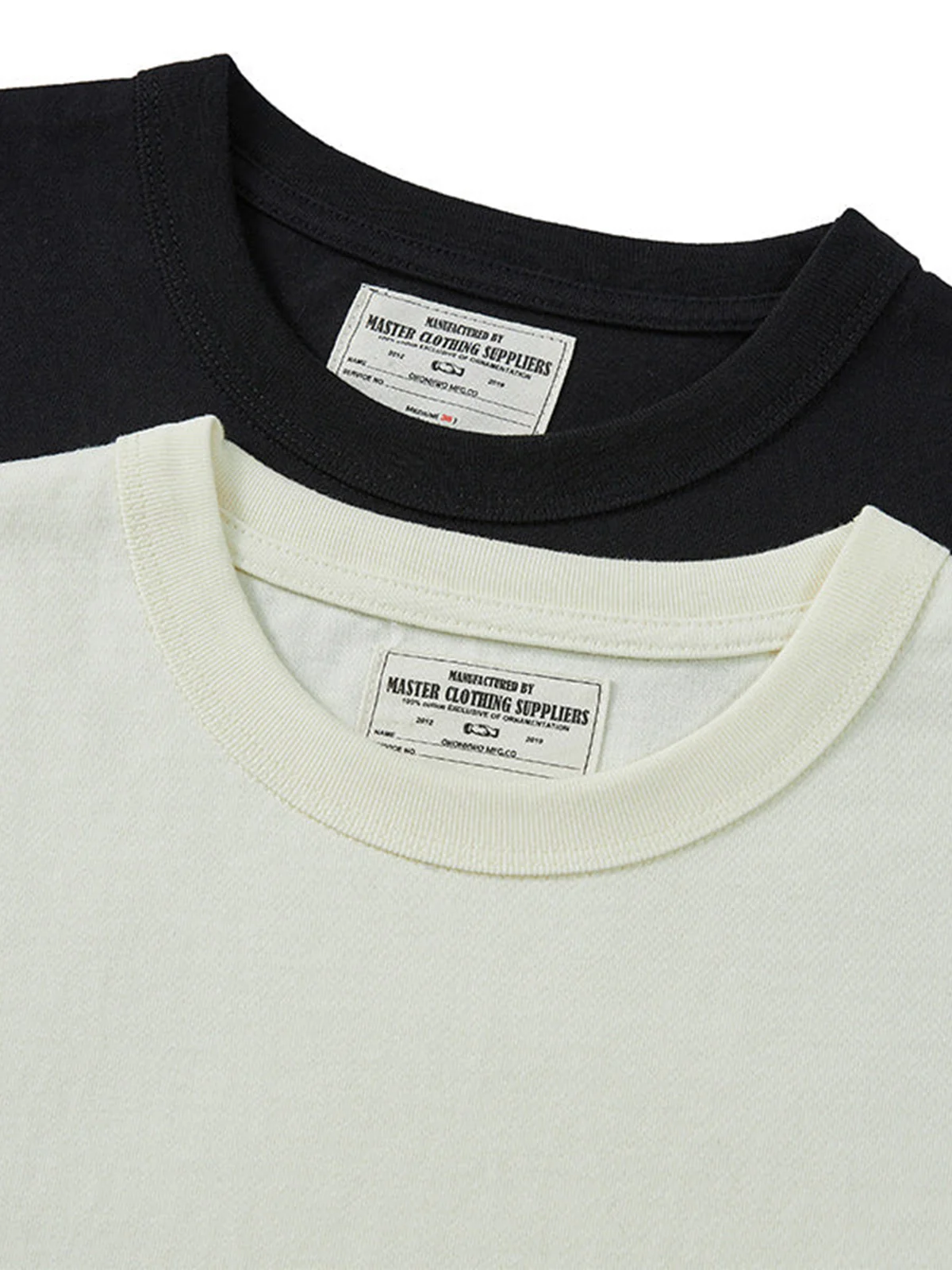 Contrasting Stripes Sleeve Heavyweight Biker Long Sleeve Tee - Image 11