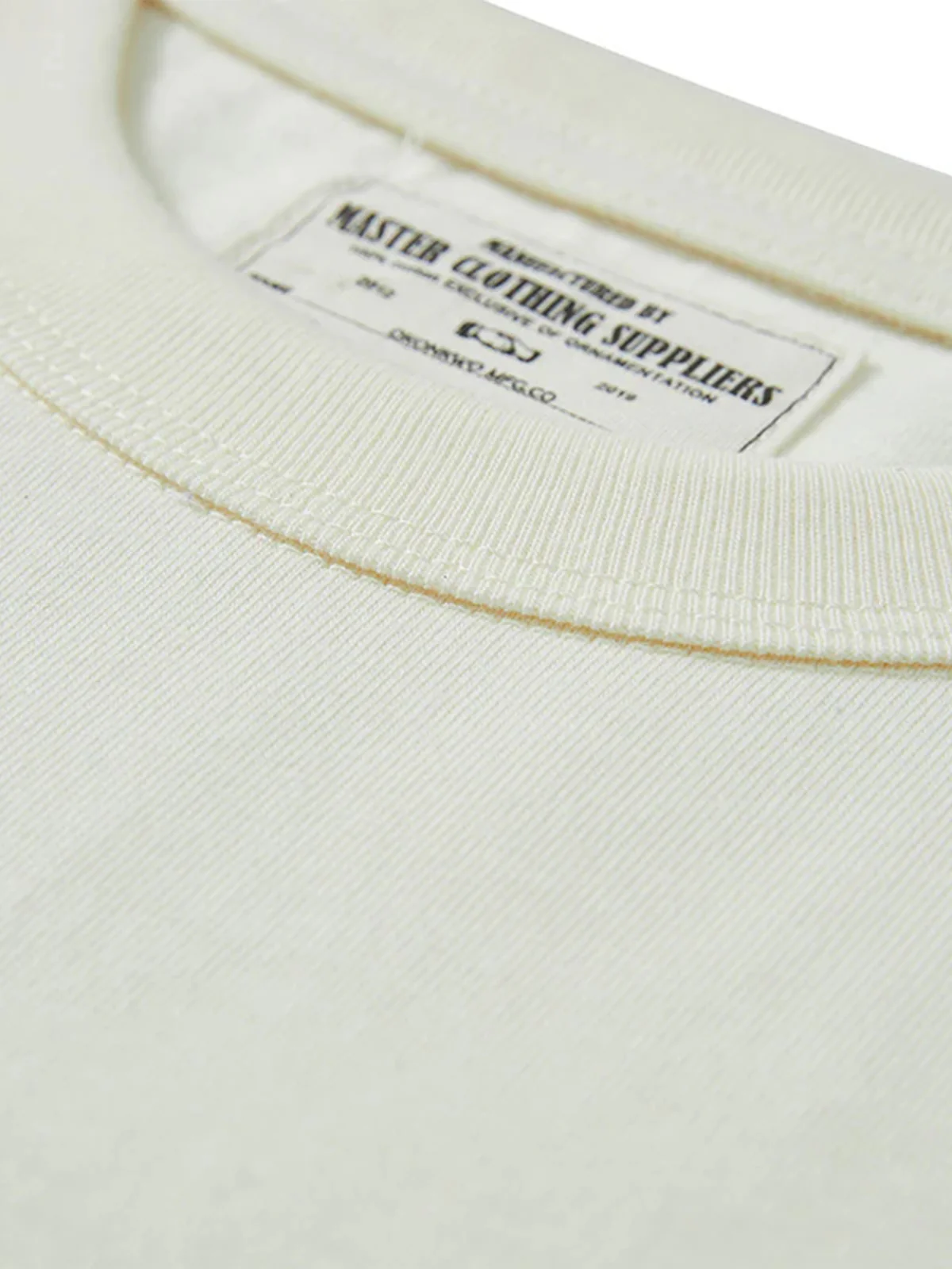 Contrasting Stripes Sleeve Heavyweight Biker Long Sleeve Tee - Image 13