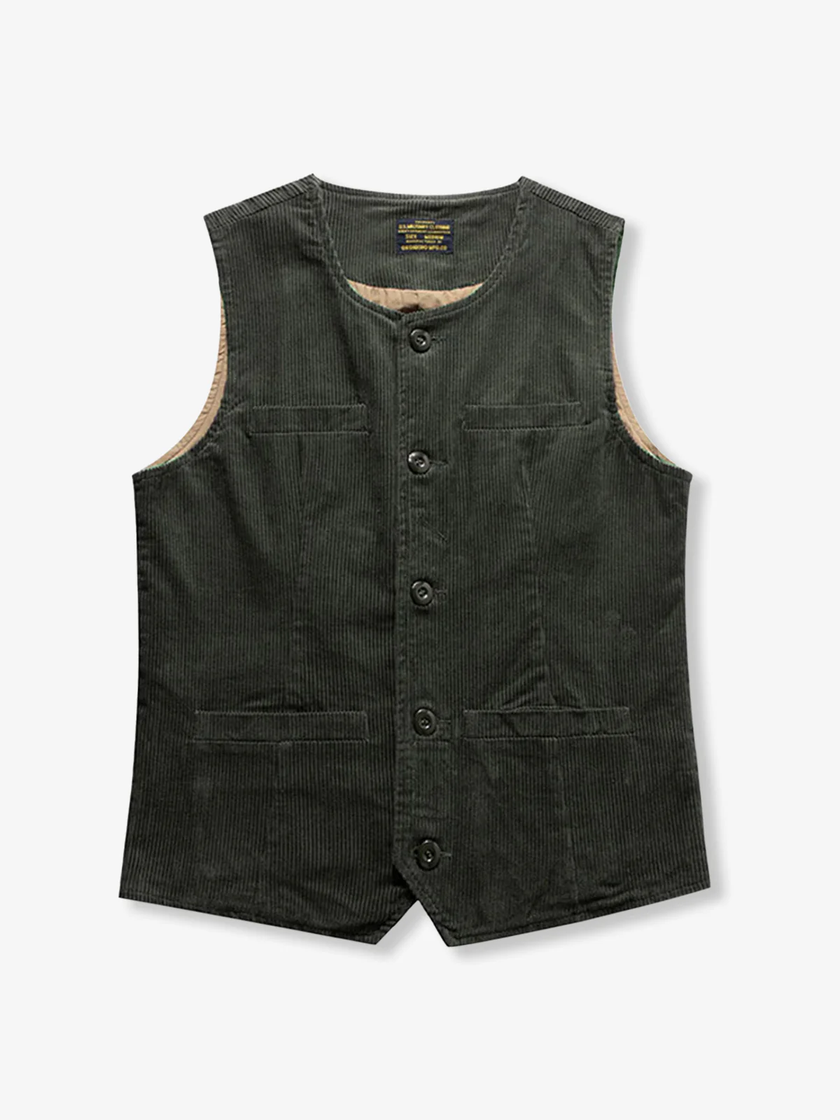 Vintage Corduroy Work Vest - Image 5