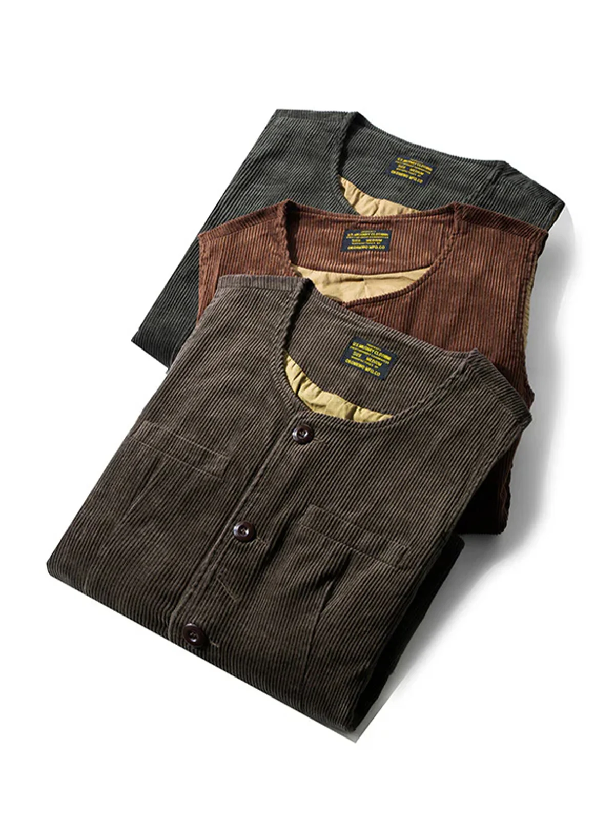 Vintage Corduroy Work Vest - Image 7