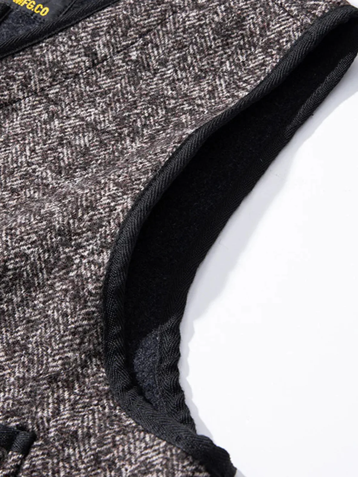 British Wool Blend Knit V-Neck Vest - Image 7