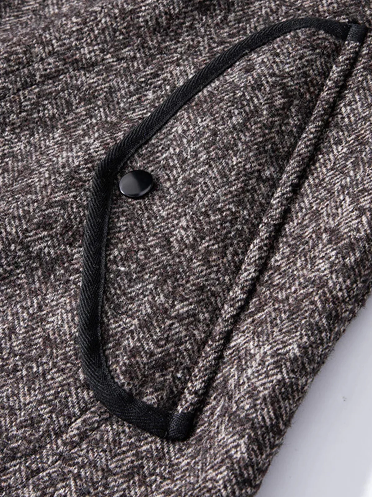 British Wool Blend Knit V-Neck Vest - Image 9