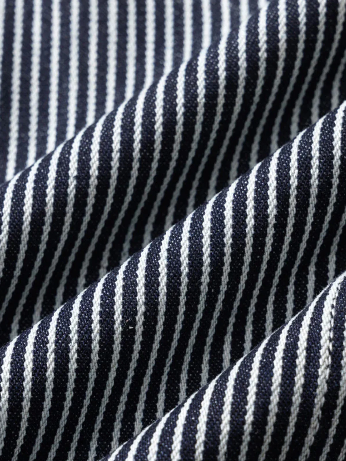 Striped V-Neck Cotton Canvas Work Vest - Image 15