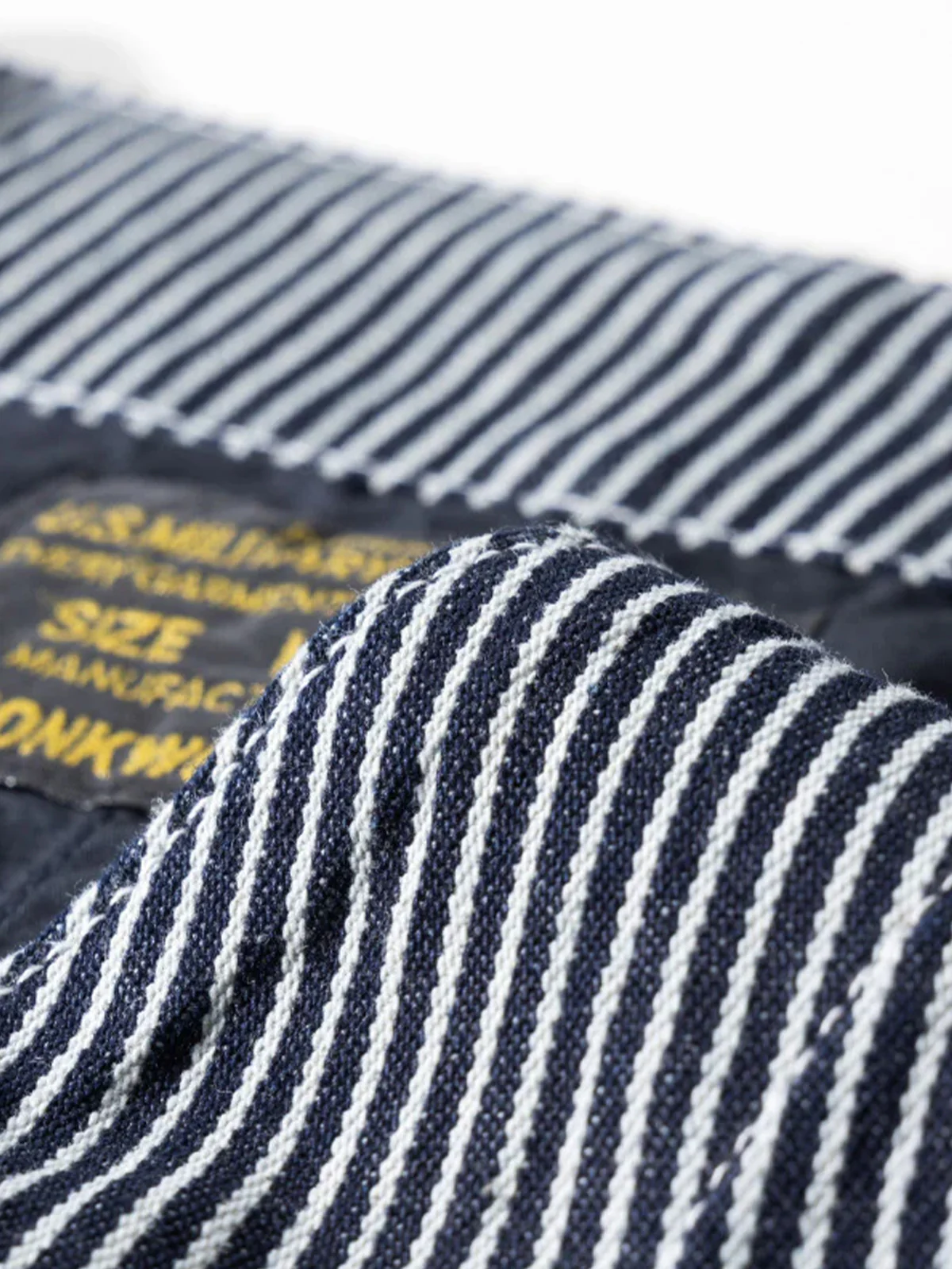 Striped V-Neck Cotton Canvas Work Vest - Image 7