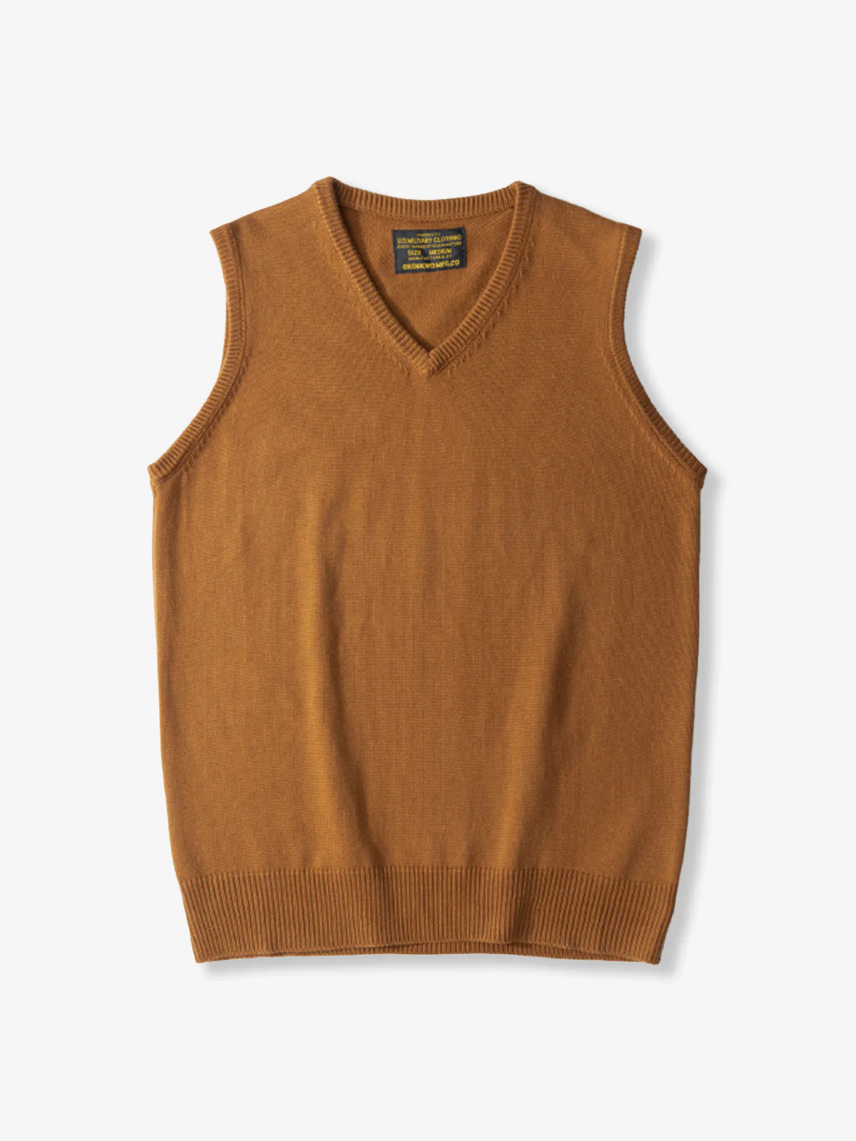 Ivy Look Wool Blend V-Neck Knit Vest - Image 3
