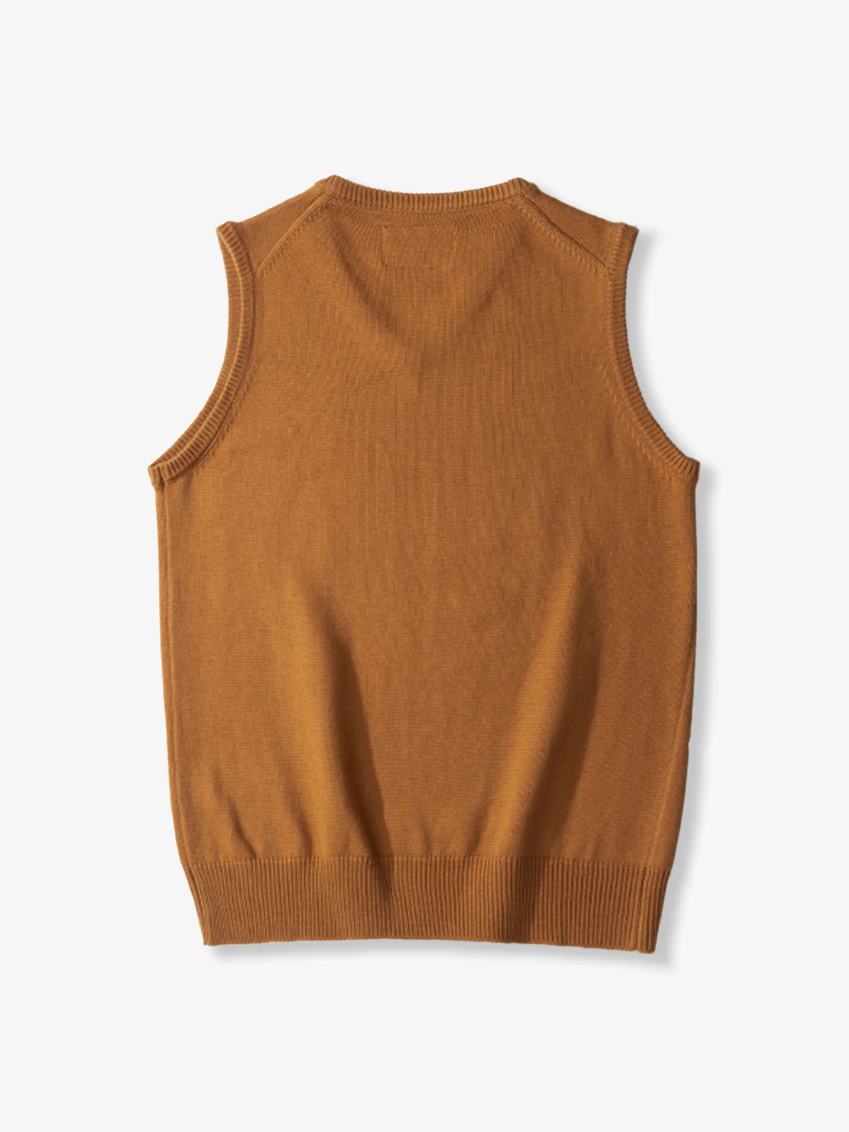 Ivy Look Wool Blend V-Neck Knit Vest - Image 6