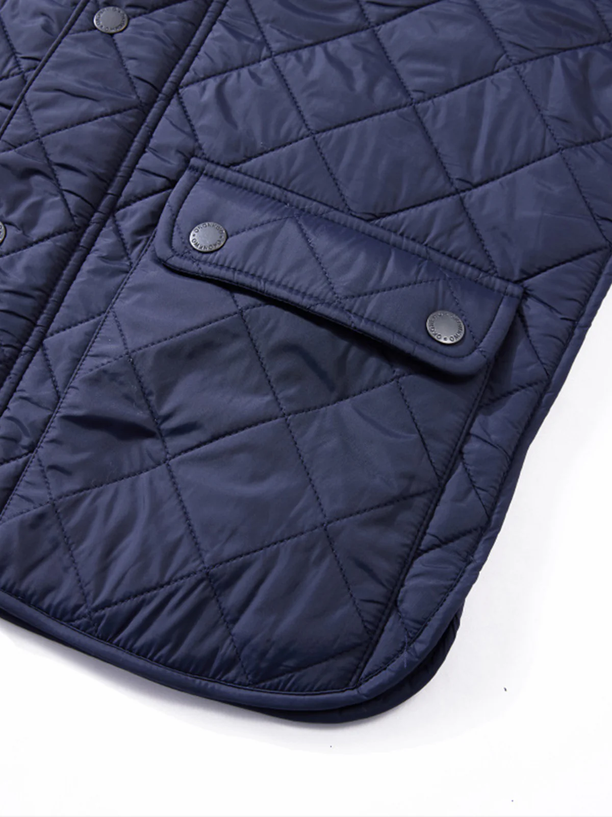Corduroy Quilted Padded Vest with Stand Collar - Image 19