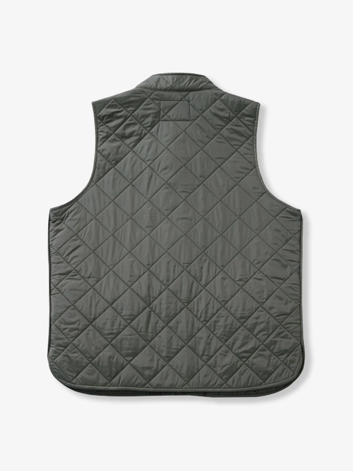 Corduroy Quilted Padded Vest with Stand Collar - Image 6