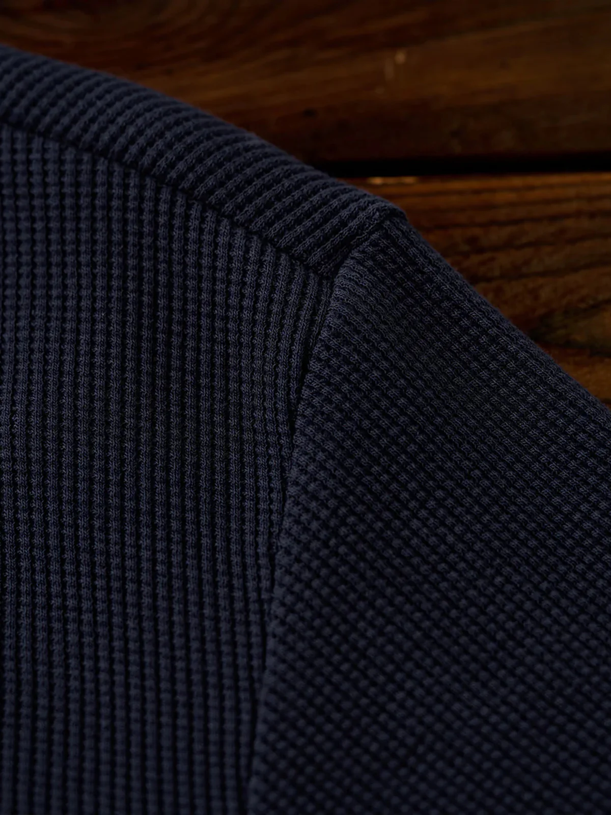 Waffle No-Button Polo Shirt - Image 15