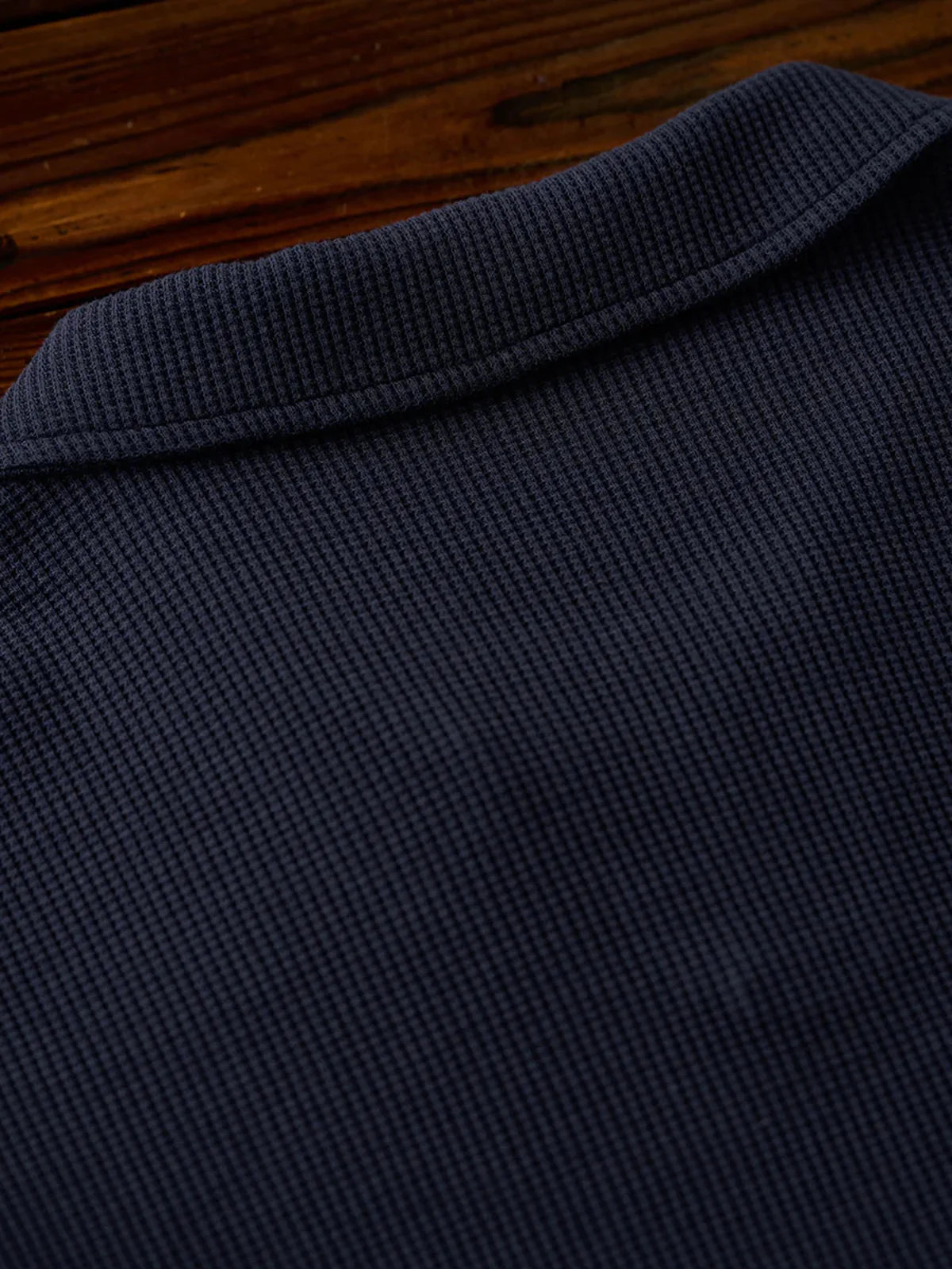 Waffle No-Button Polo Shirt - Image 16