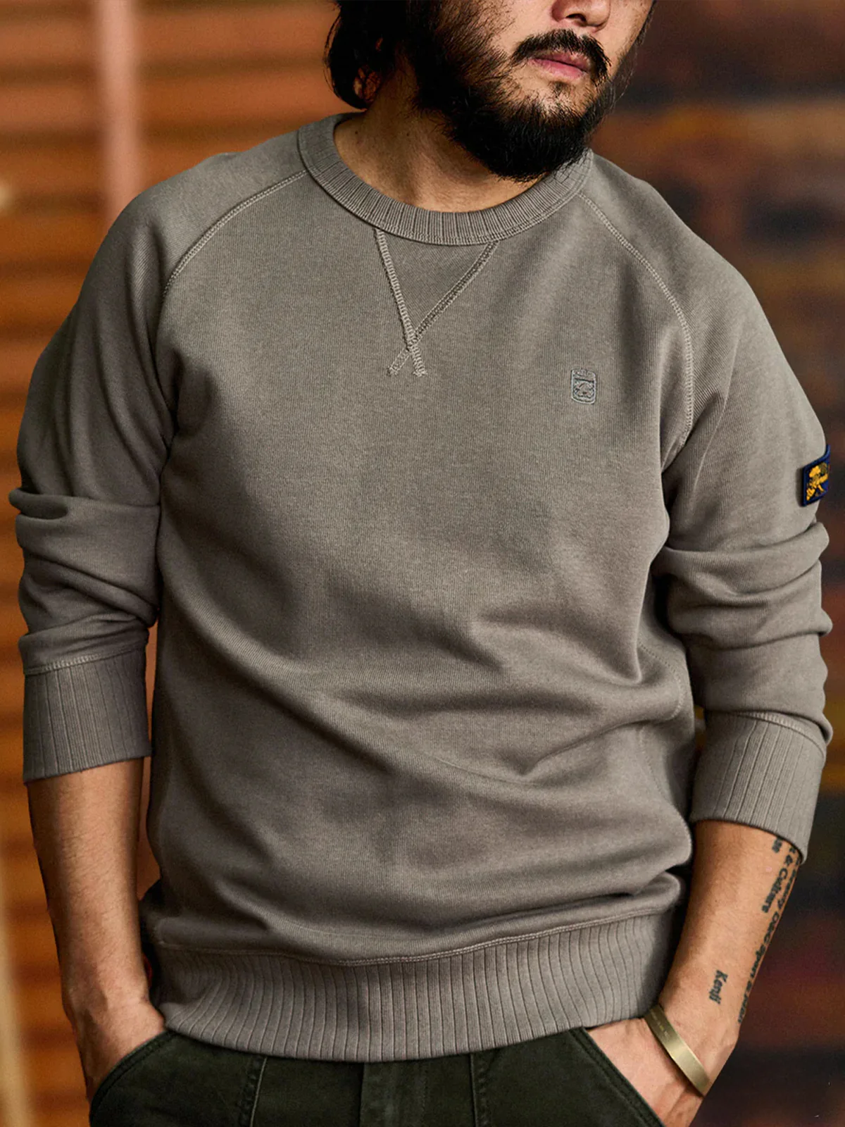 Custom Rib Crewneck Sweatshirt - Image 9