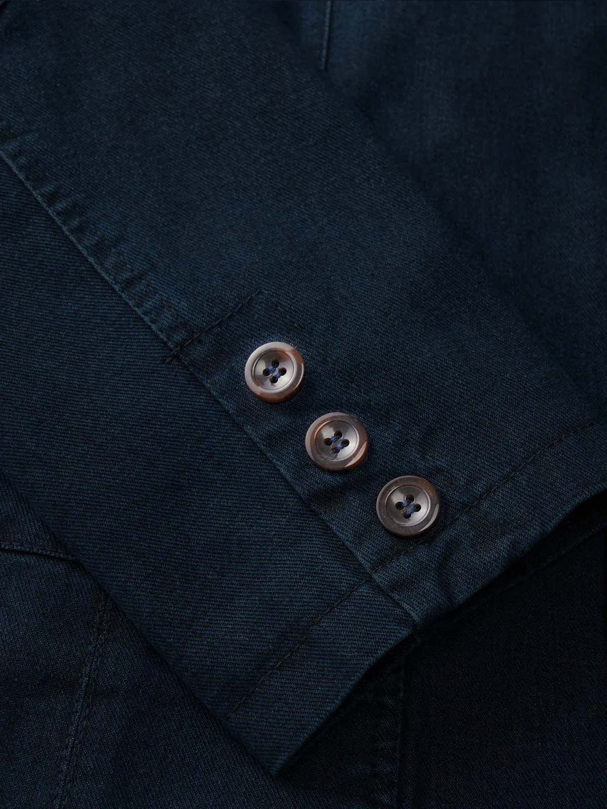 Multi-Stripe Lined Denim Blazer Jacket - Image 13