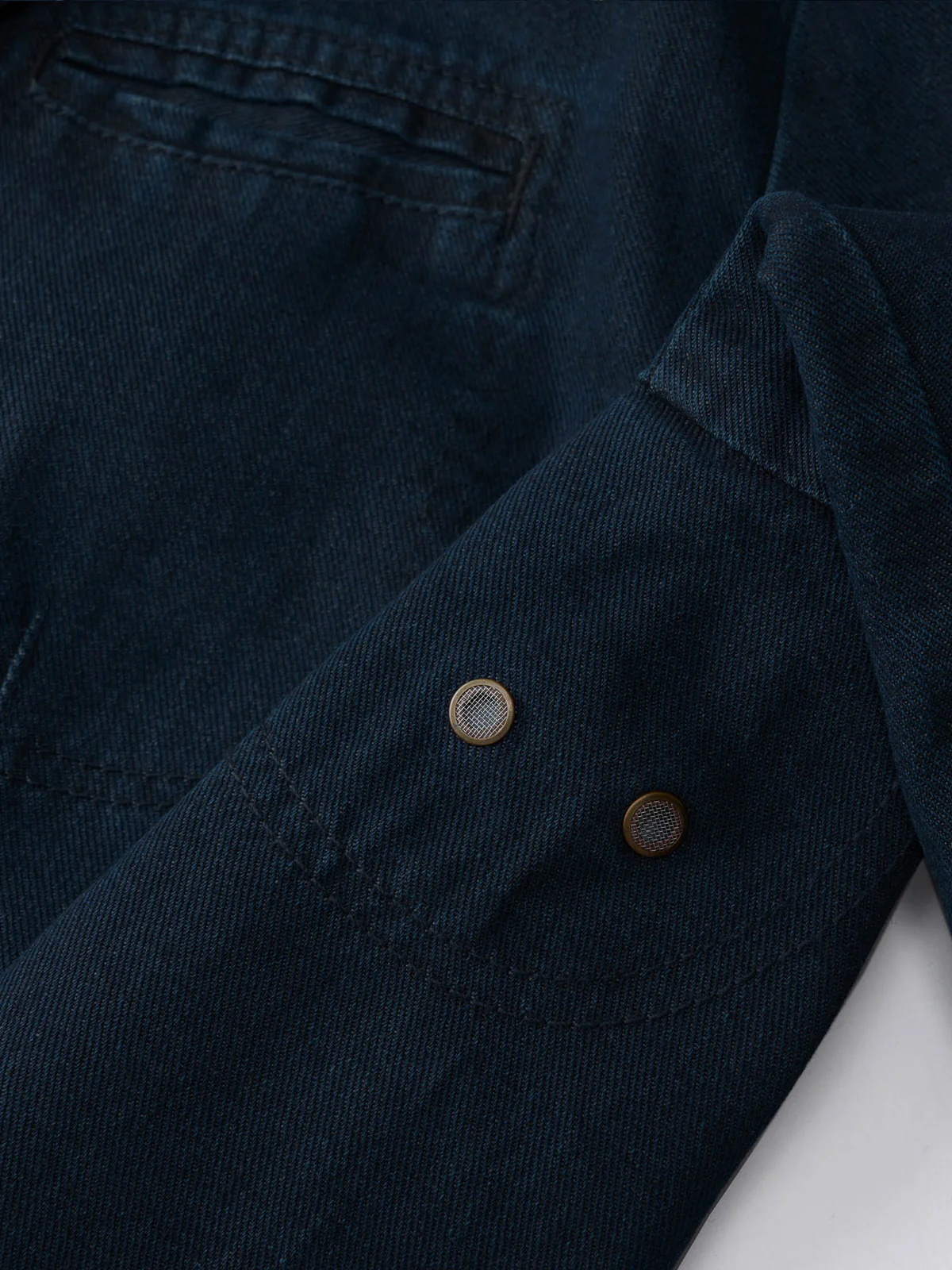 Multi-Stripe Lined Denim Blazer Jacket - Image 14