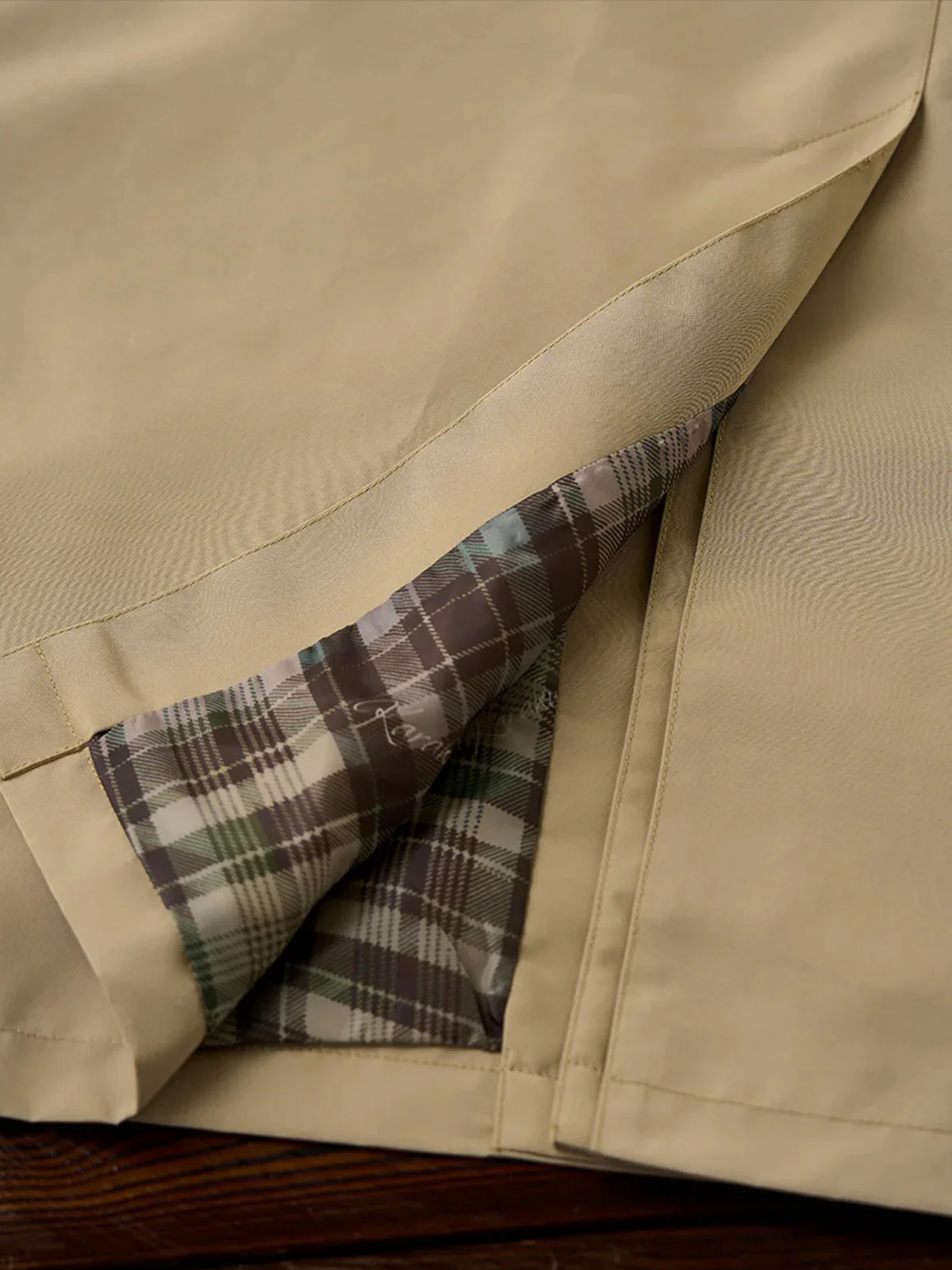 Corduroy Collar Functional Balmacaan Coat - Image 10