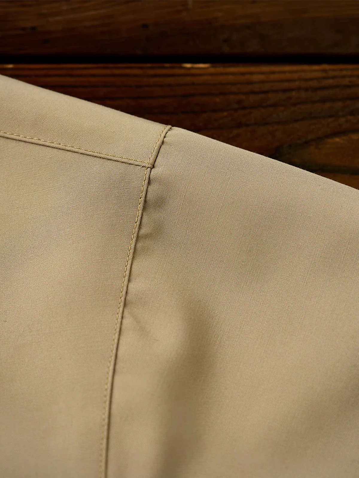 Corduroy Collar Functional Balmacaan Coat - Image 9