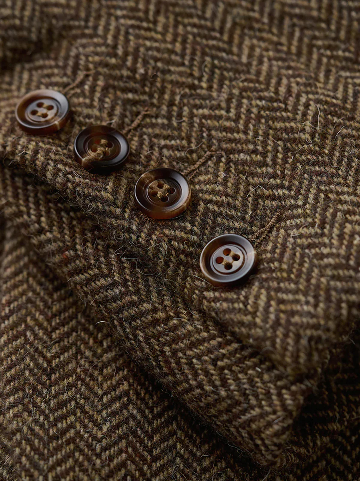 Wool-Blend Herringbone Tweed Tailored Jacket - Image 17