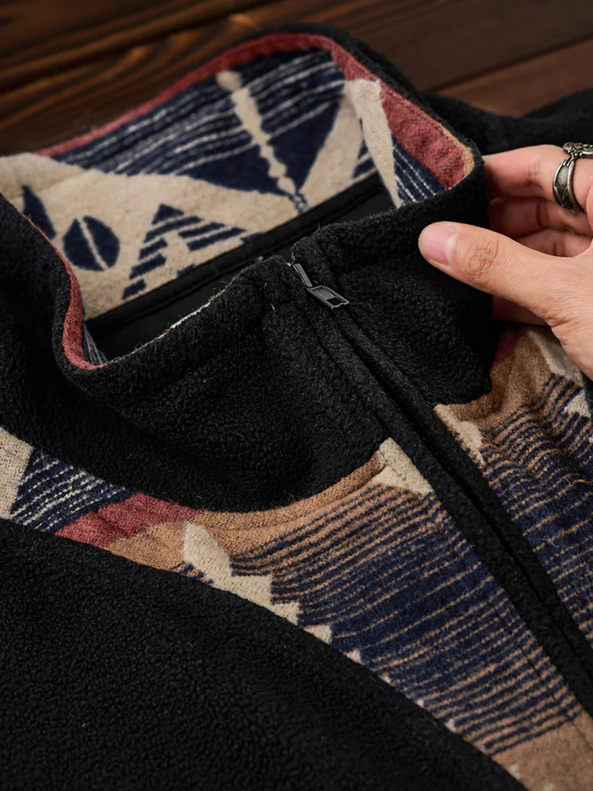 Navajo Half-Zip Polar Fleece Pullover Sweatshirt - Image 10