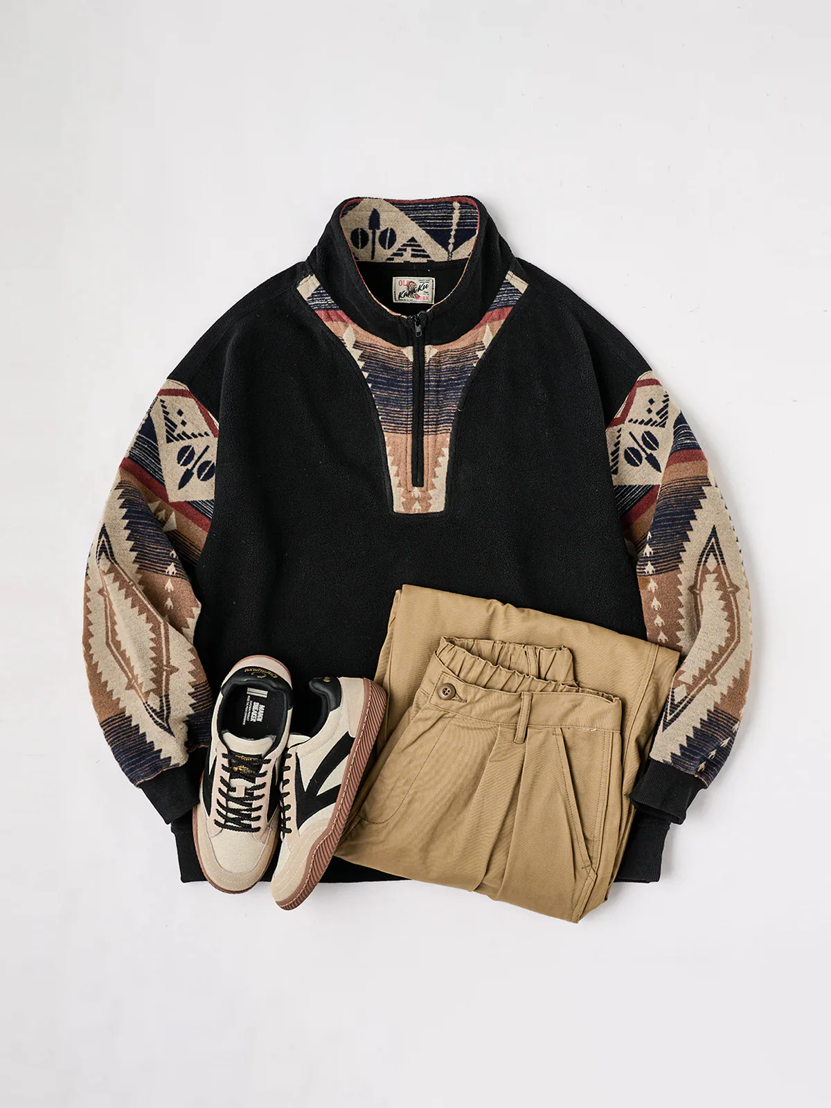 Navajo Half-Zip Polar Fleece Pullover Sweatshirt - Image 4