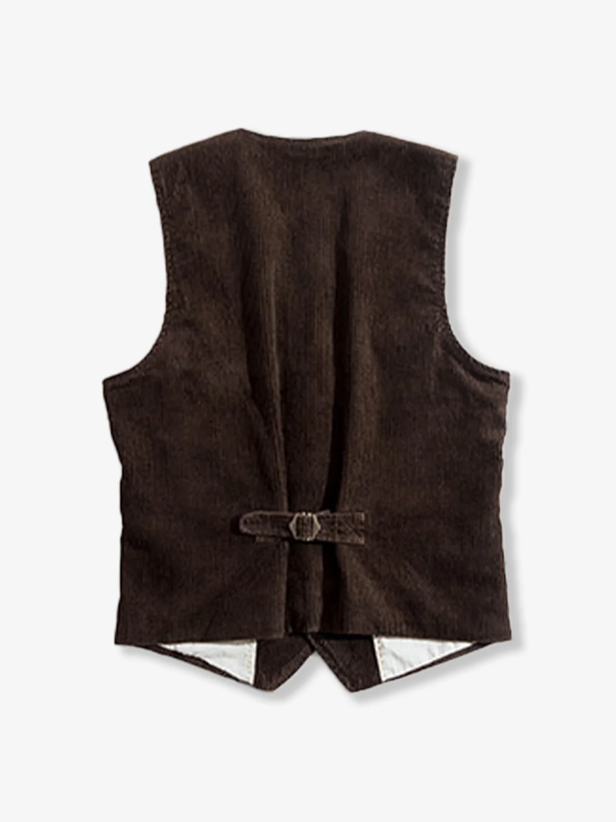 V-neck Corduroy Work Vest - Image 3